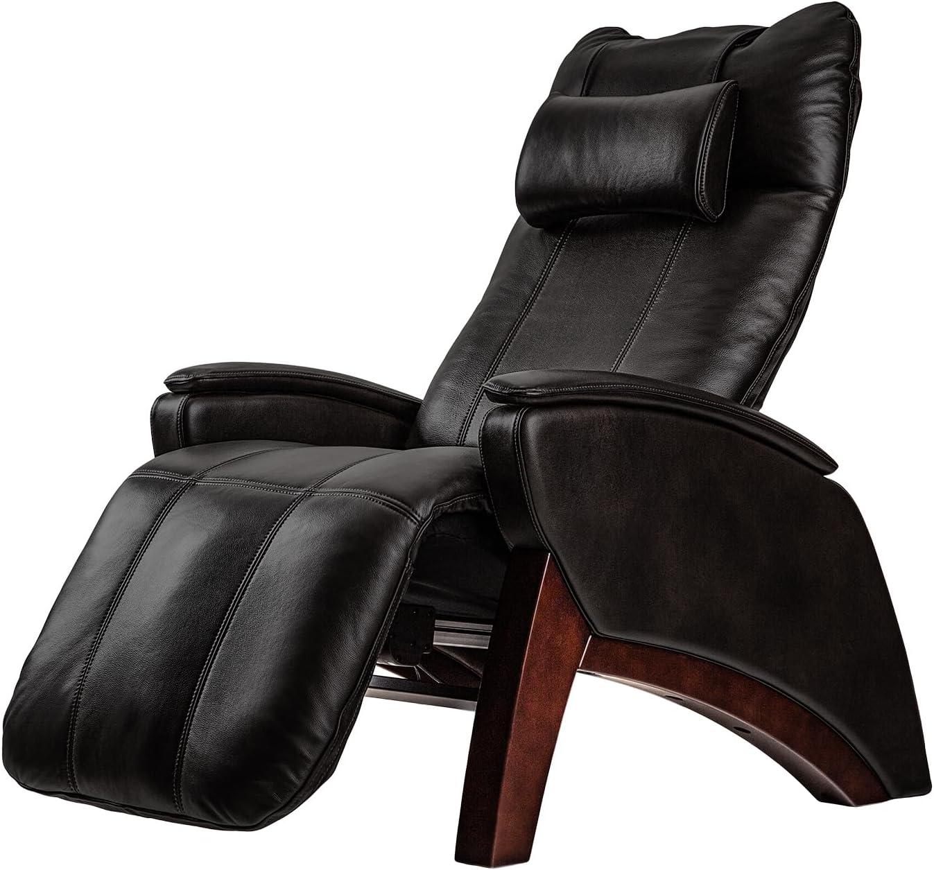 Brown Faux Leather Zero Gravity Massage Recliner with Lumbar Heating