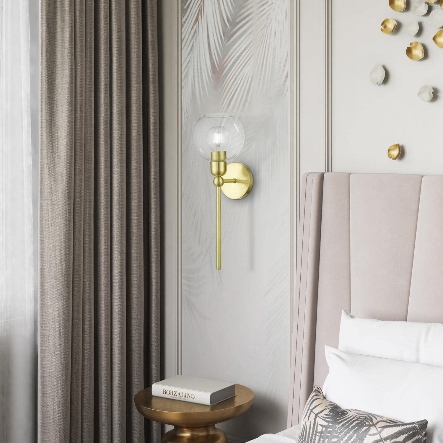 Livex Lighting Downtown 1 - Light Sconce in  Satin Brass