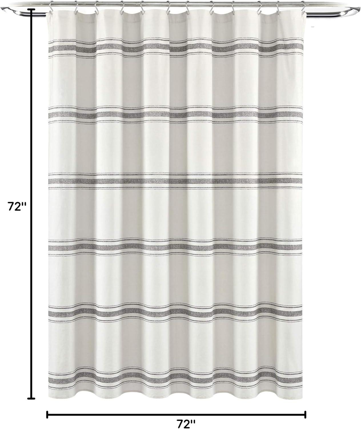 Gilroy Cotton Striped Shower Curtain