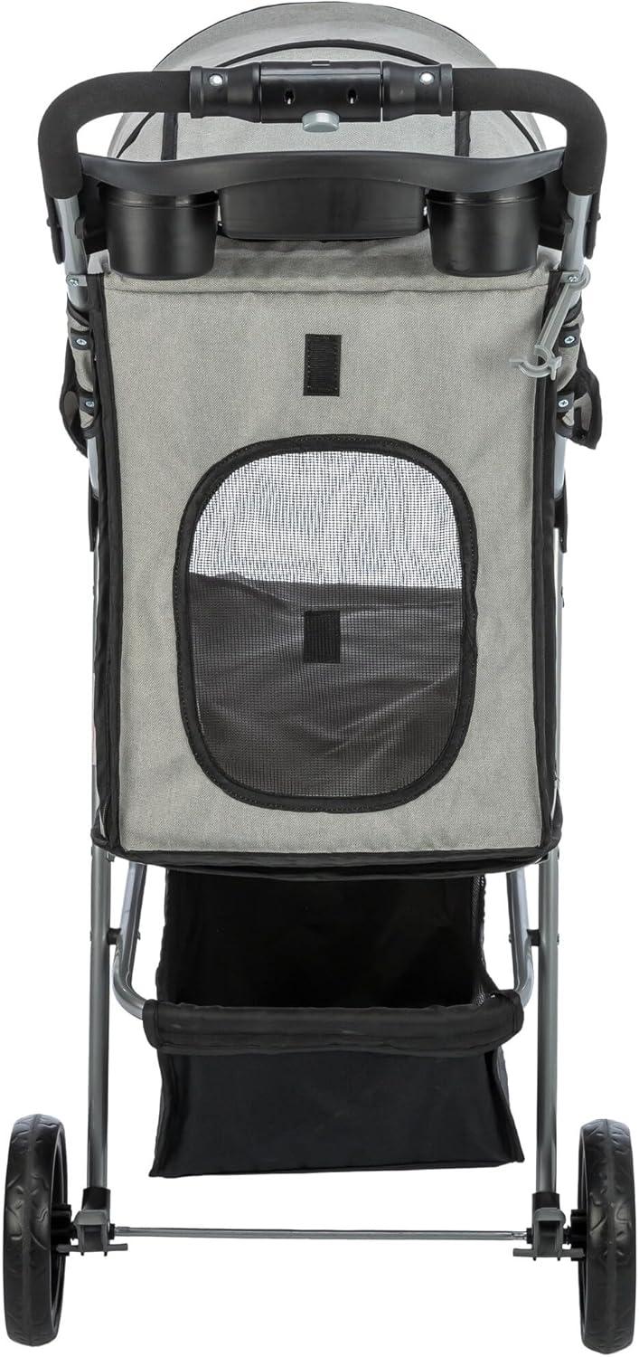TRIXIE TRIXIE Dog Stroller for Small Dogs and Cats, Lightweight and Compact Pet Stroller
