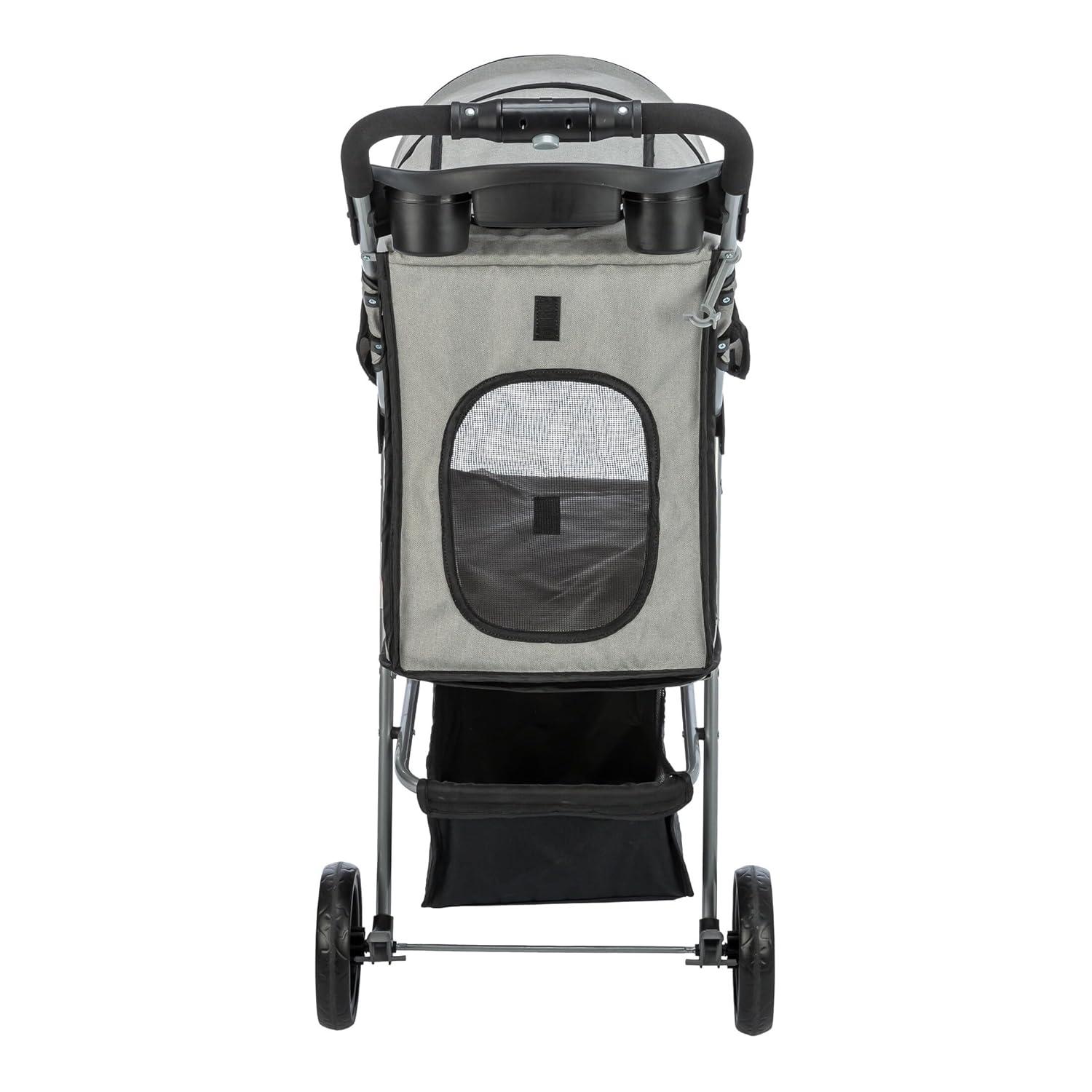 TRIXIE TRIXIE Dog Stroller for Small Dogs and Cats, Lightweight and Compact Pet Stroller