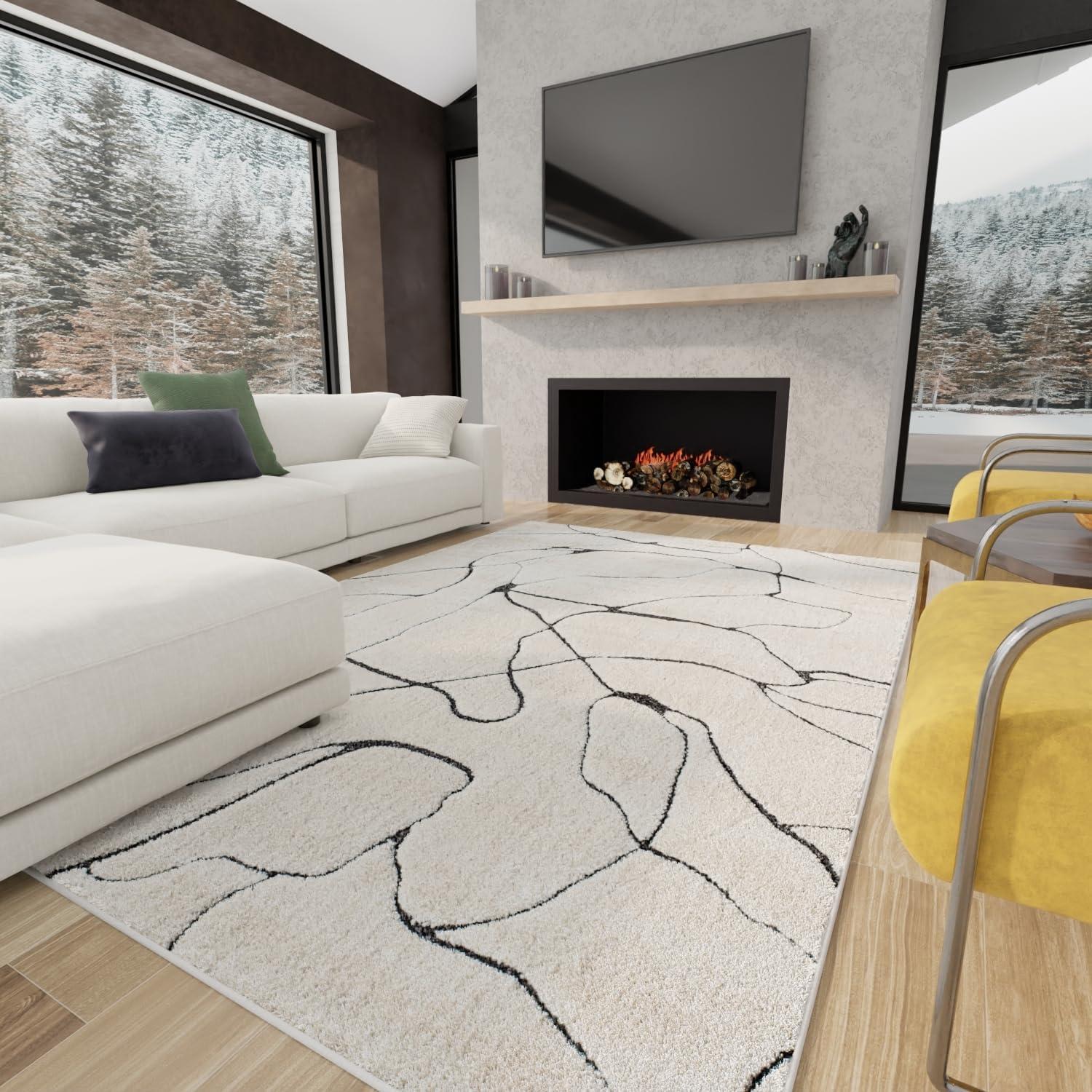 Cadence Contemporary Marble Area Rug