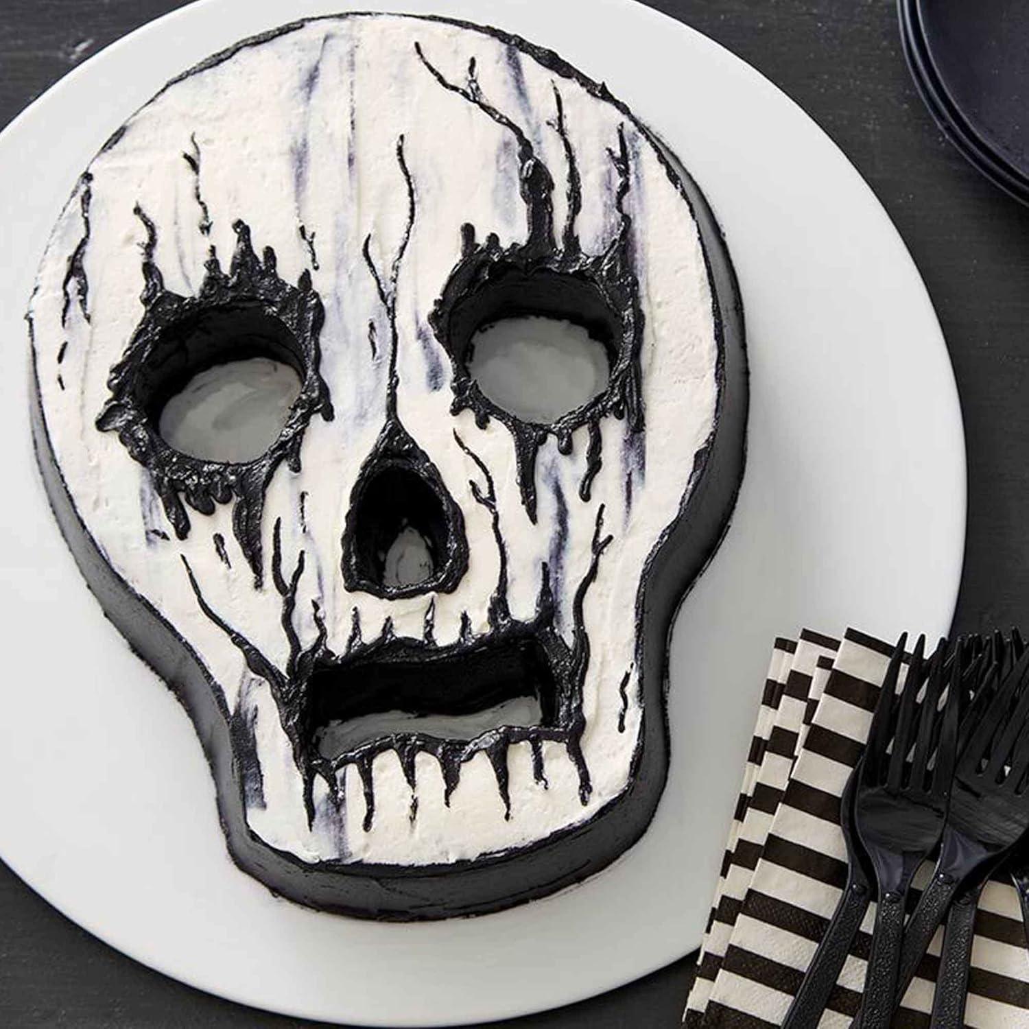 Non-Stick Aluminum Skull Cake Pan for Halloween