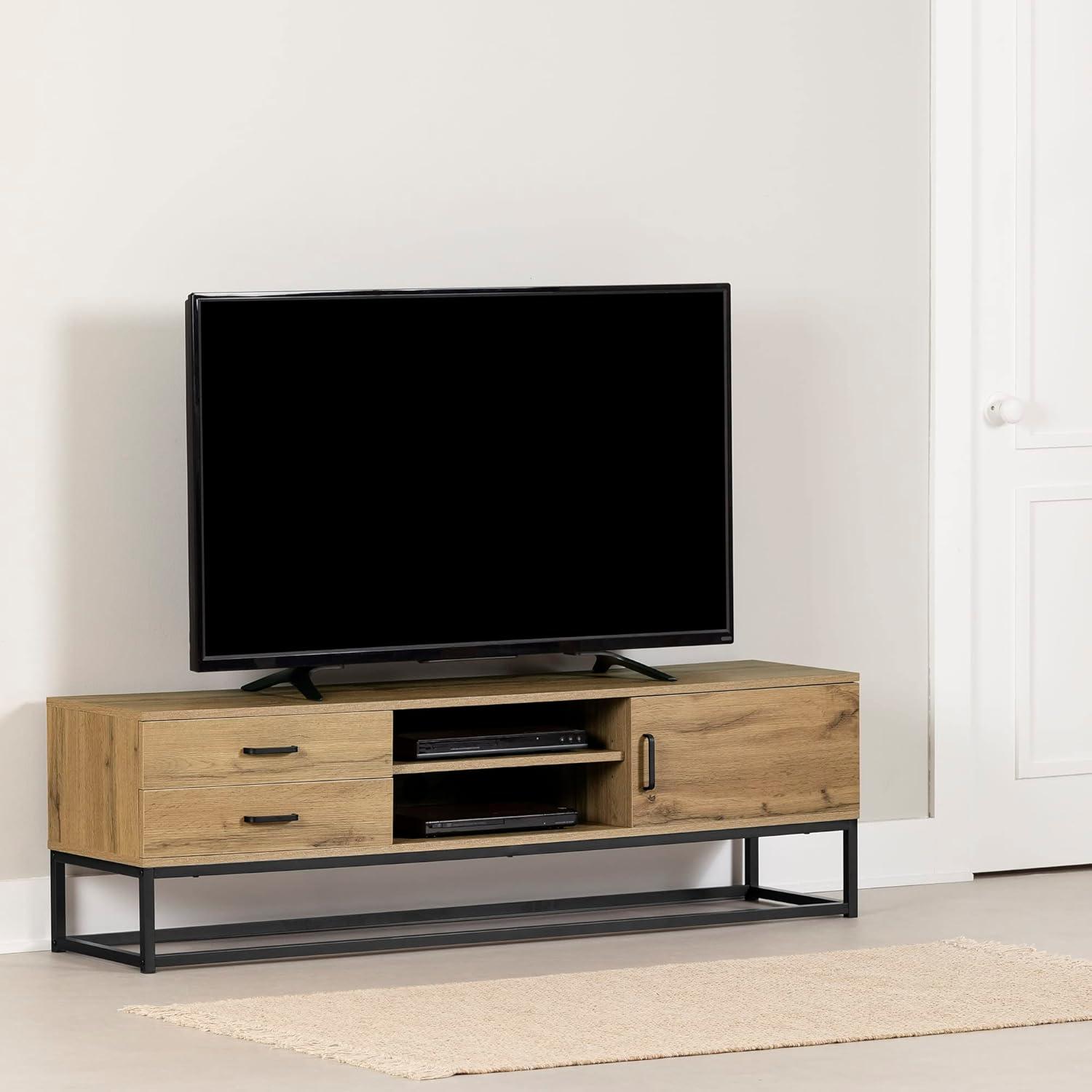 South Shore Mezzy, Urban Modern TV Stand, Nordik Oak