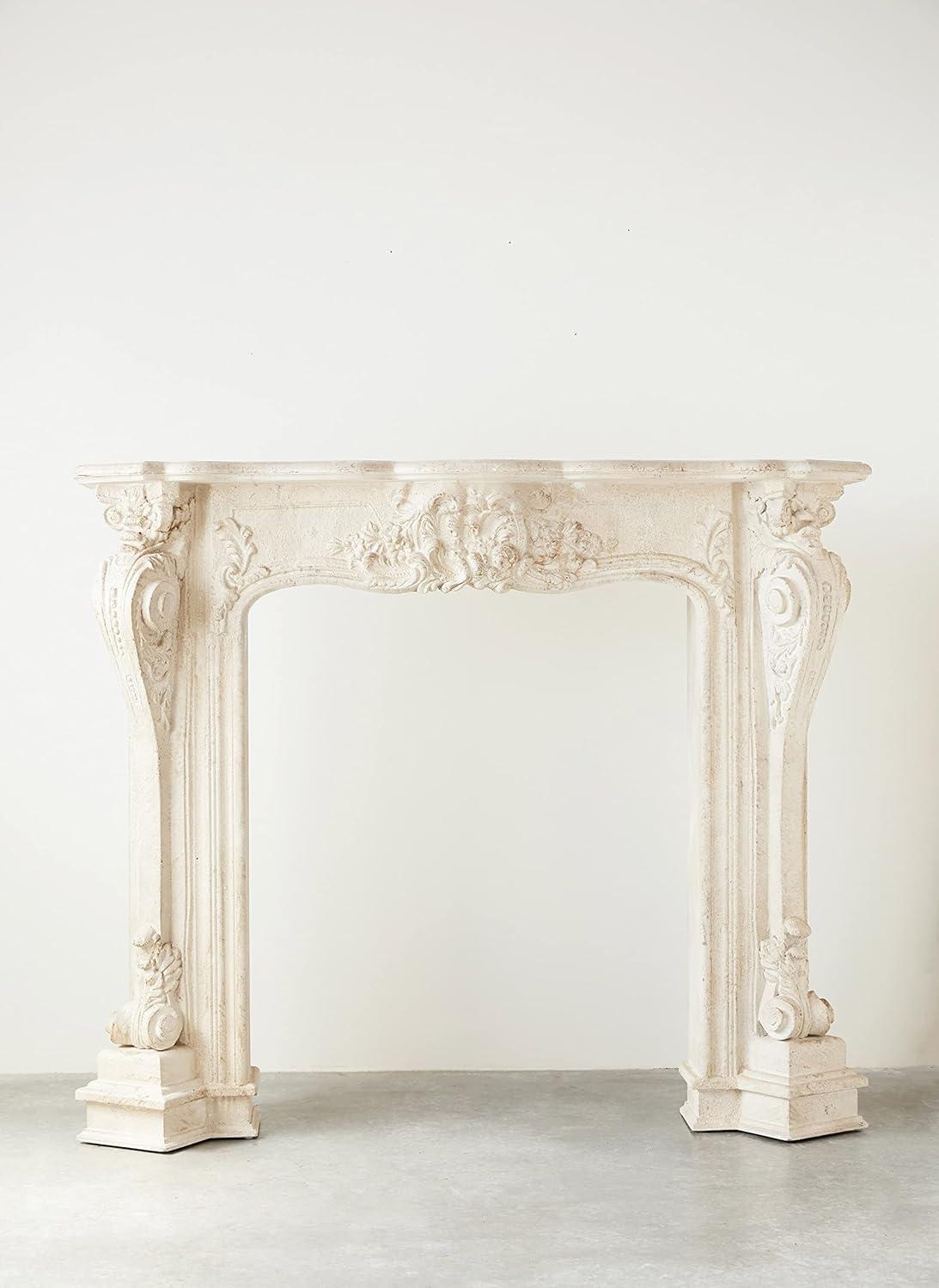 One Allium Way® Berthine Ornate Decorative Fireplace Mantel