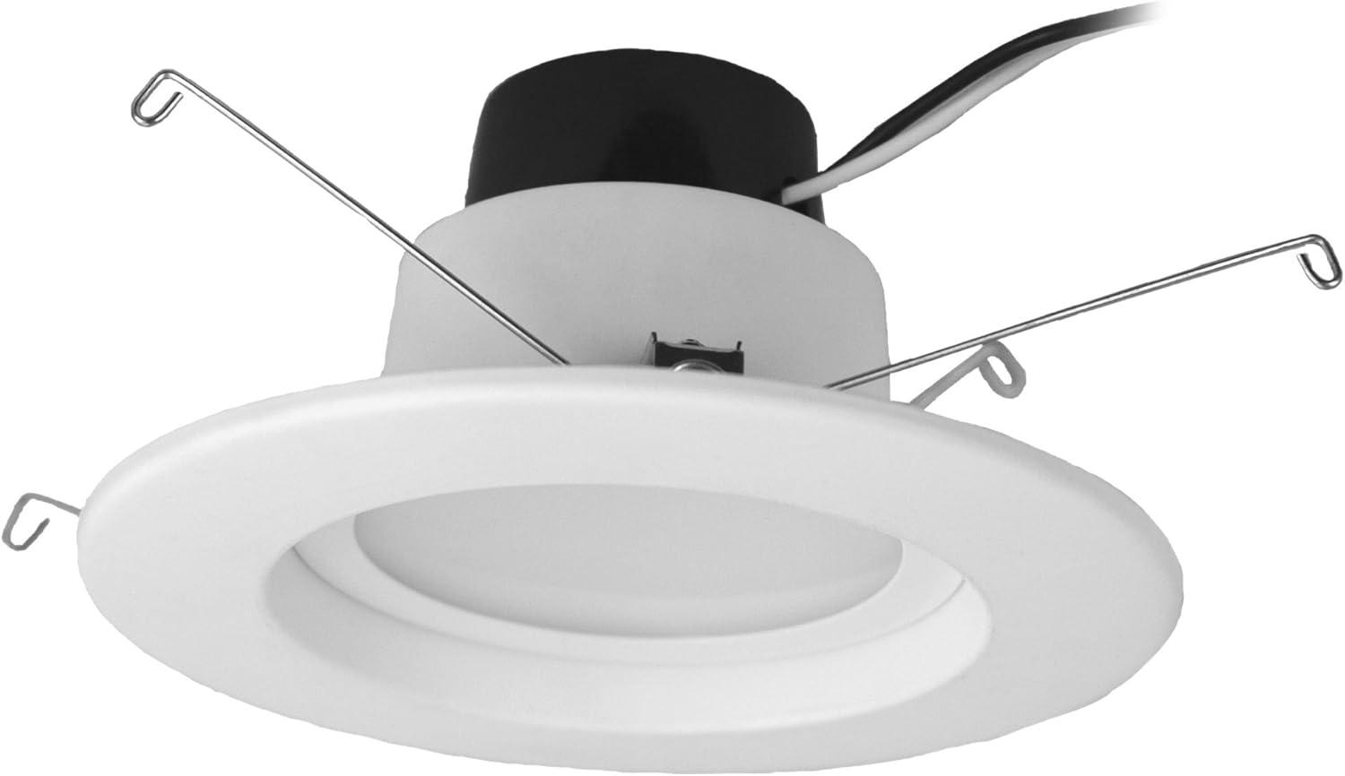 White 7.4-Inch Round LED Recessed Downlight