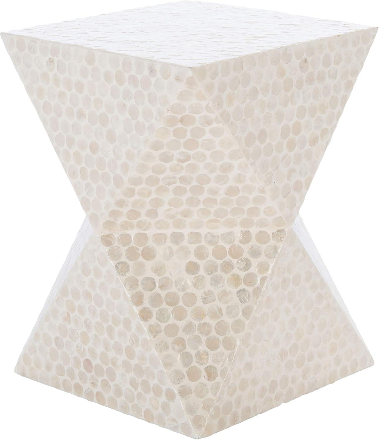 Milan Accent Table - White - Safavieh.