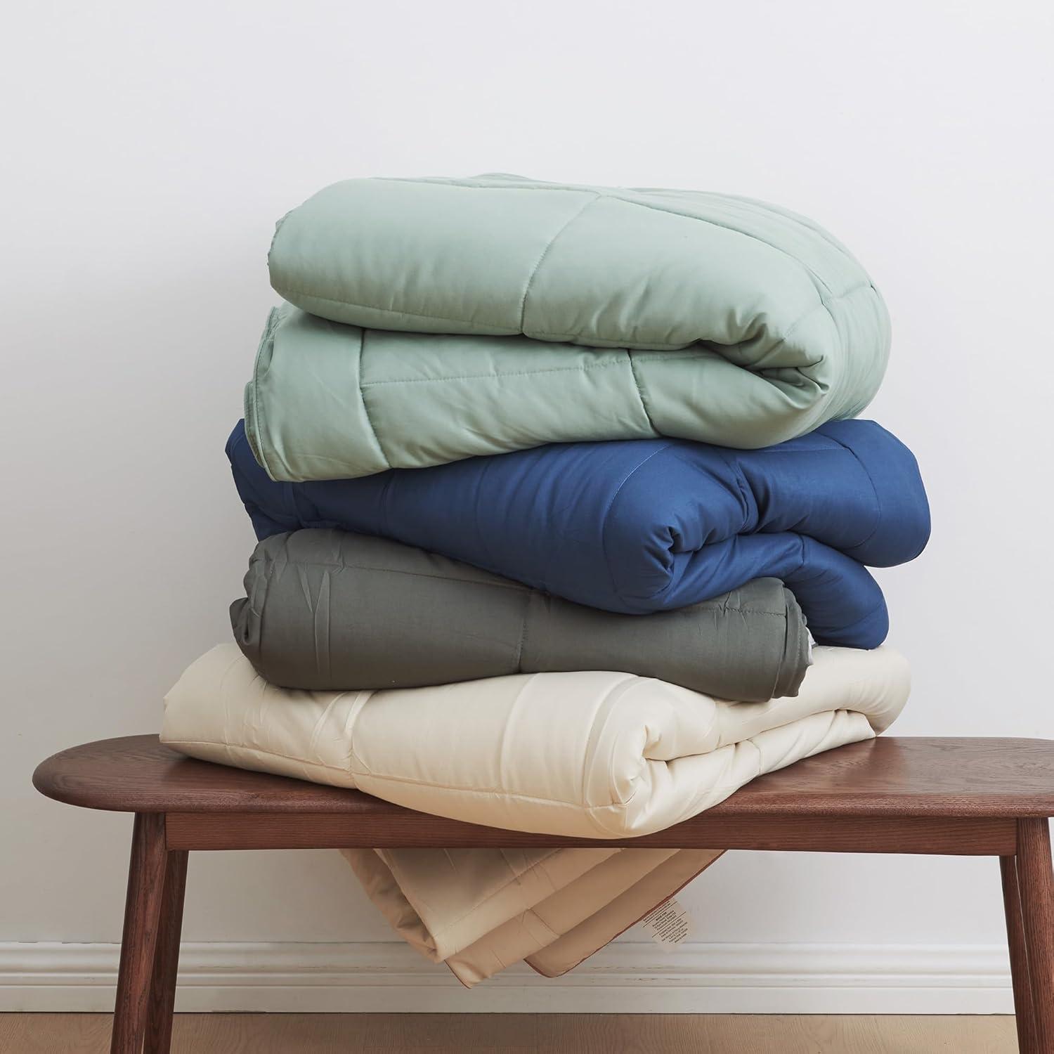 FreshFolds Reversible Microfiber Comforter Set with Shams