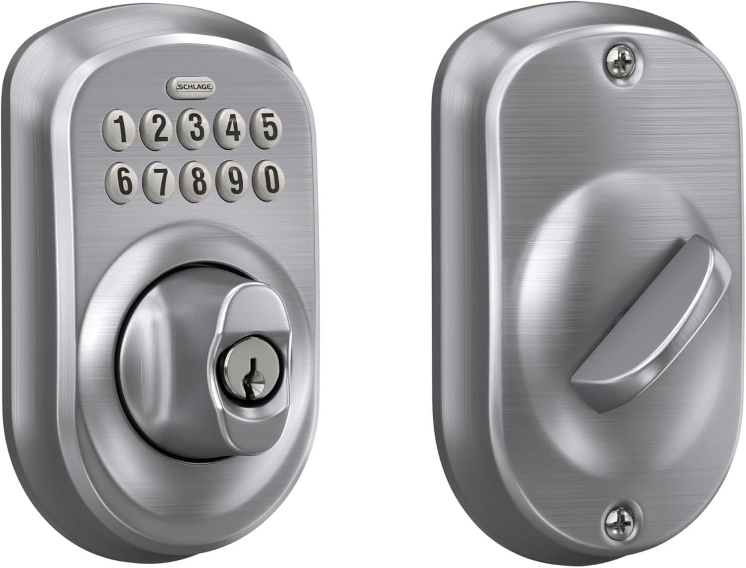 Schlage Schlage Keypad Deadbolt with Plymouth Trim