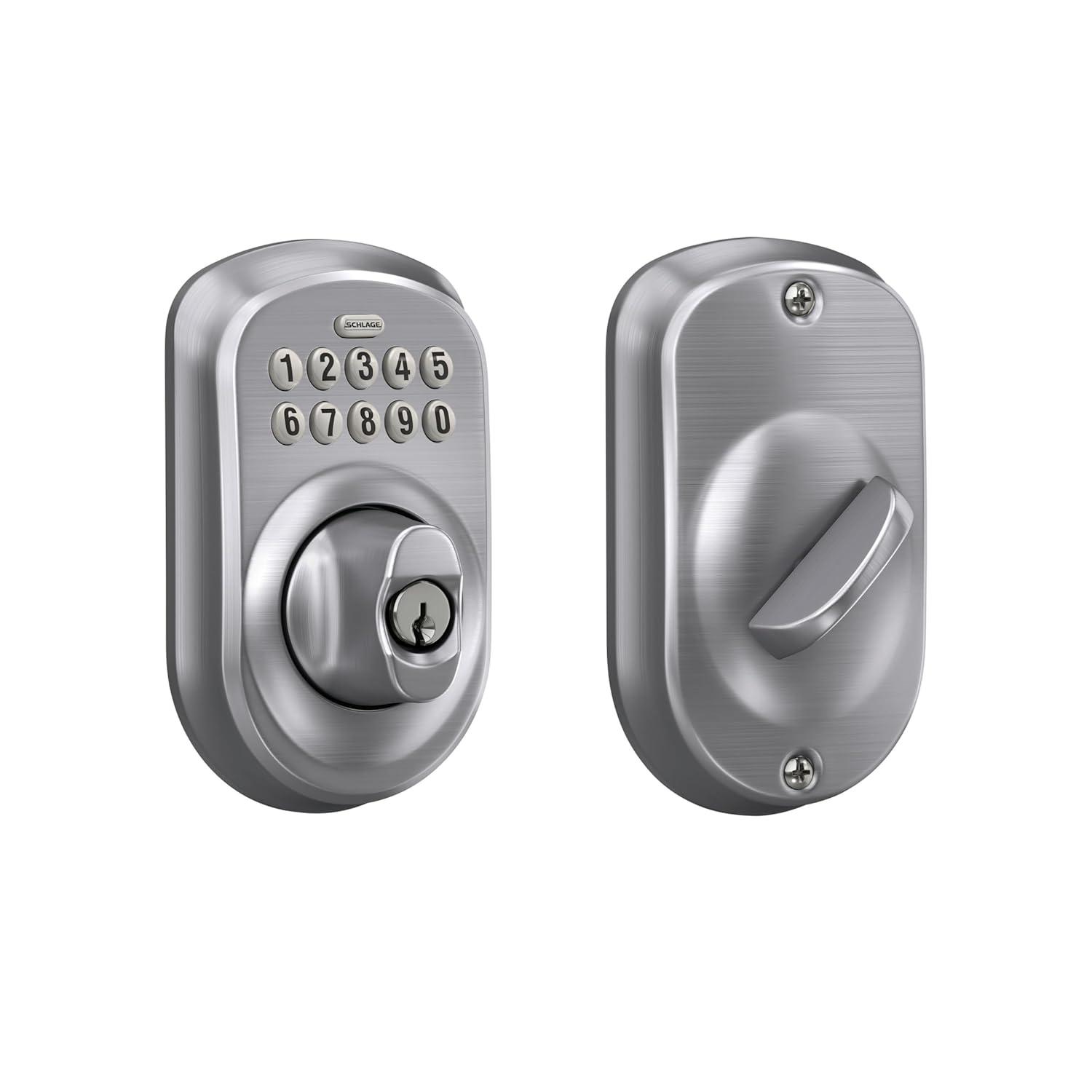 Schlage Schlage Keypad Deadbolt with Plymouth Trim