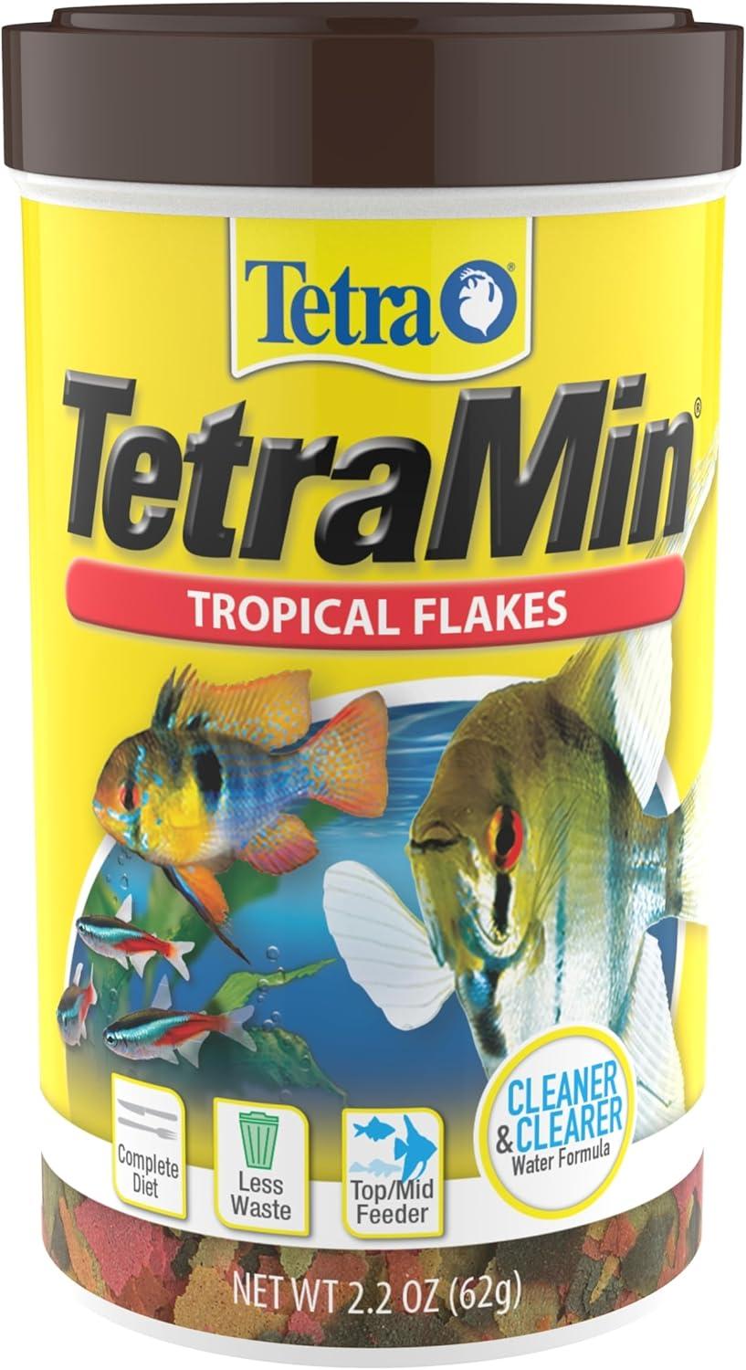 Tetra TetraMin Tropical Flakes, Nutritionally Balanced Fish Food, 2.2 oz.