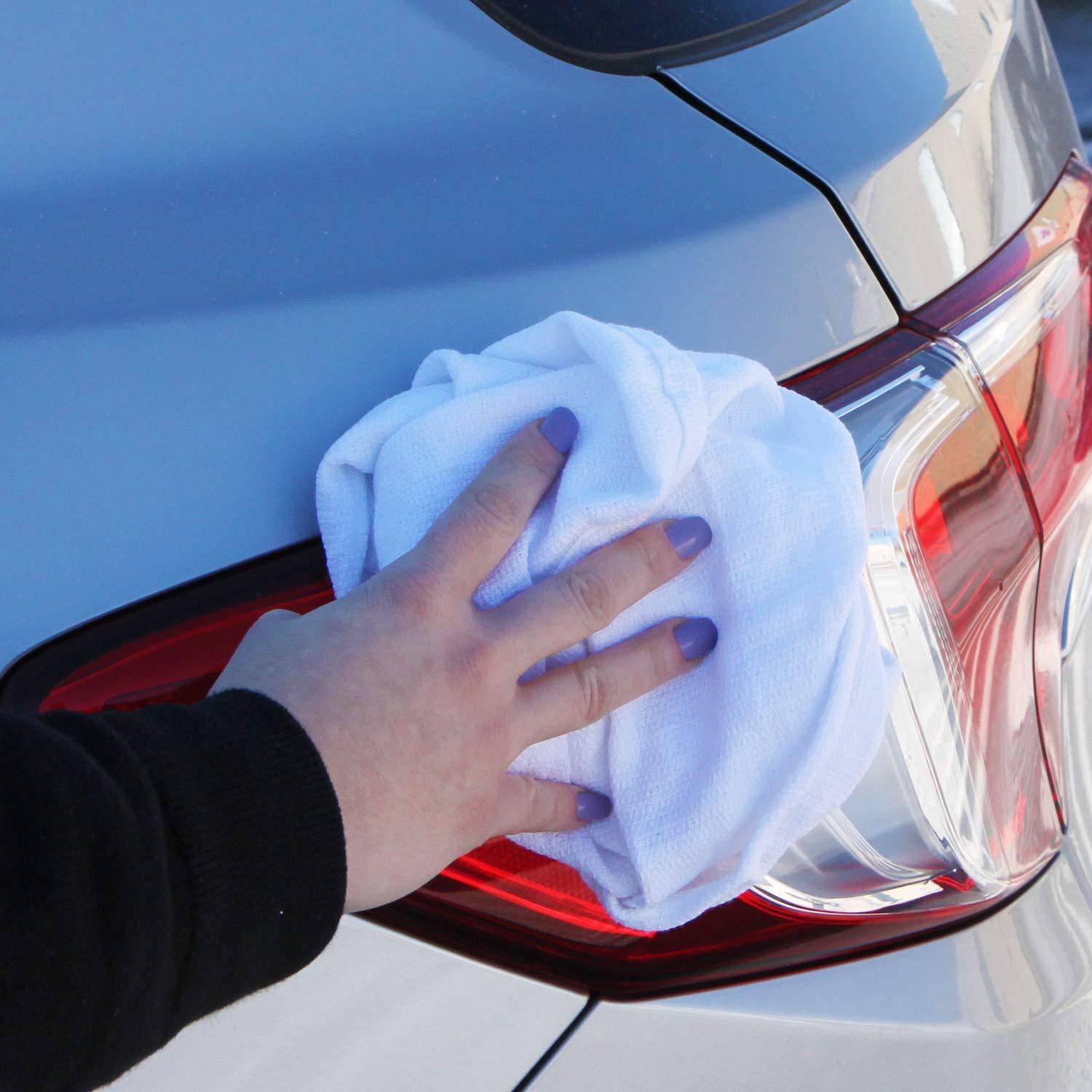 Huck Cotton Cleaning Towels 16x26 White (12/Pack)