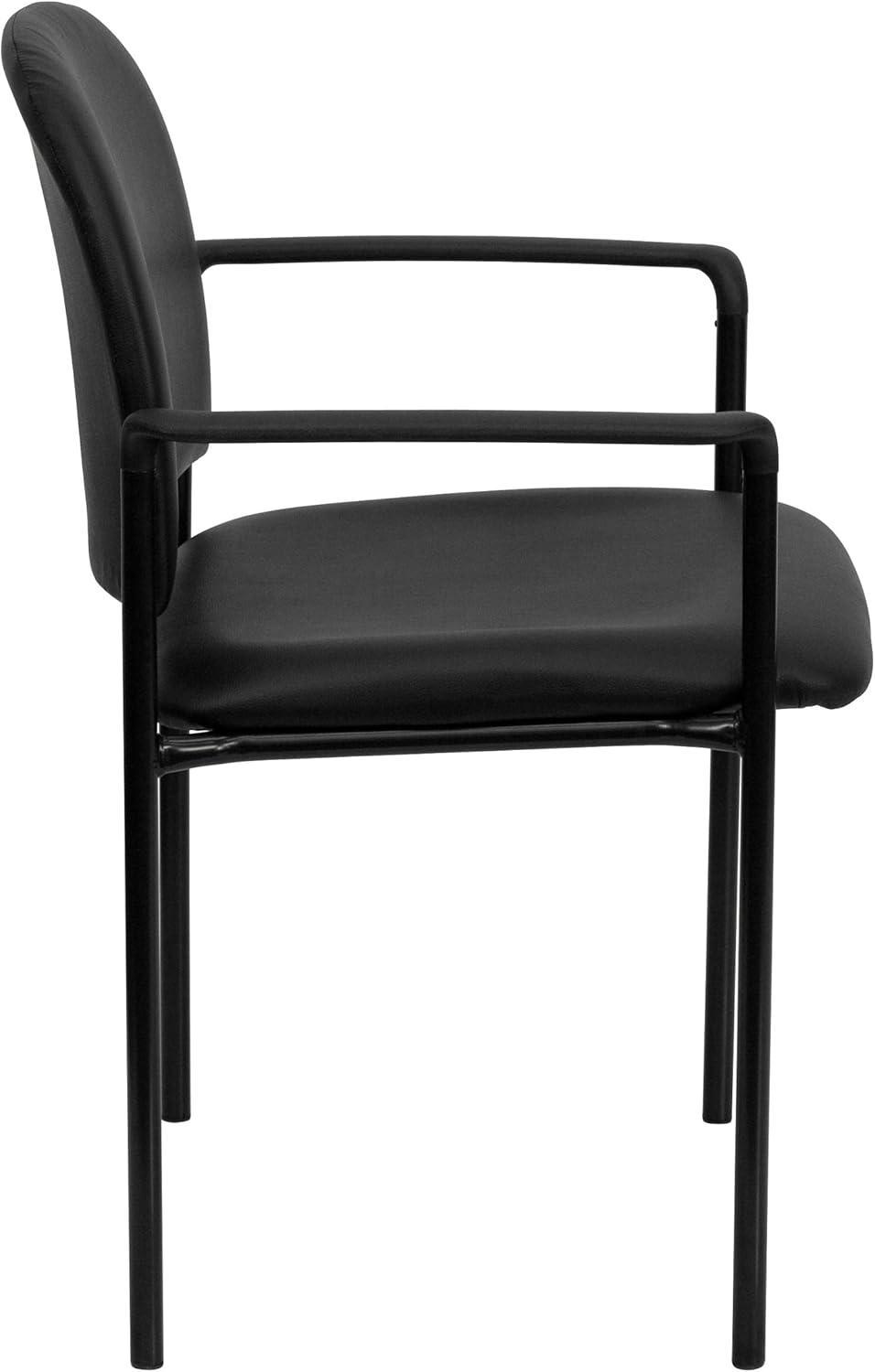 Prather Tania Comfort Vinyl Upholstered Stackable Side Reception Chair by Flash Furniture