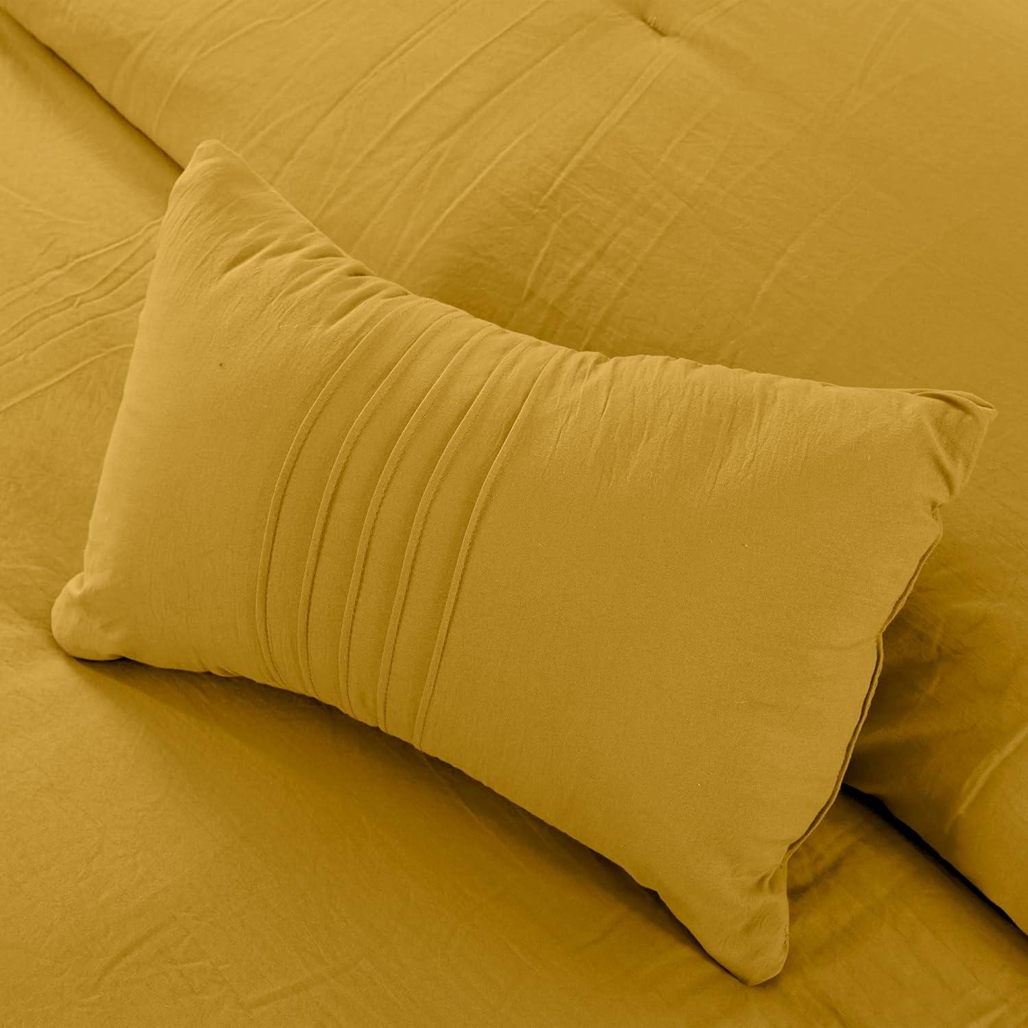 Modern Threads Modern Threads - Beck Comforter Set - Down Alternative Brushed Microfiber - Elegant All Season Bedspread Set - includes Comforter, Shams, & Decorative Pillow