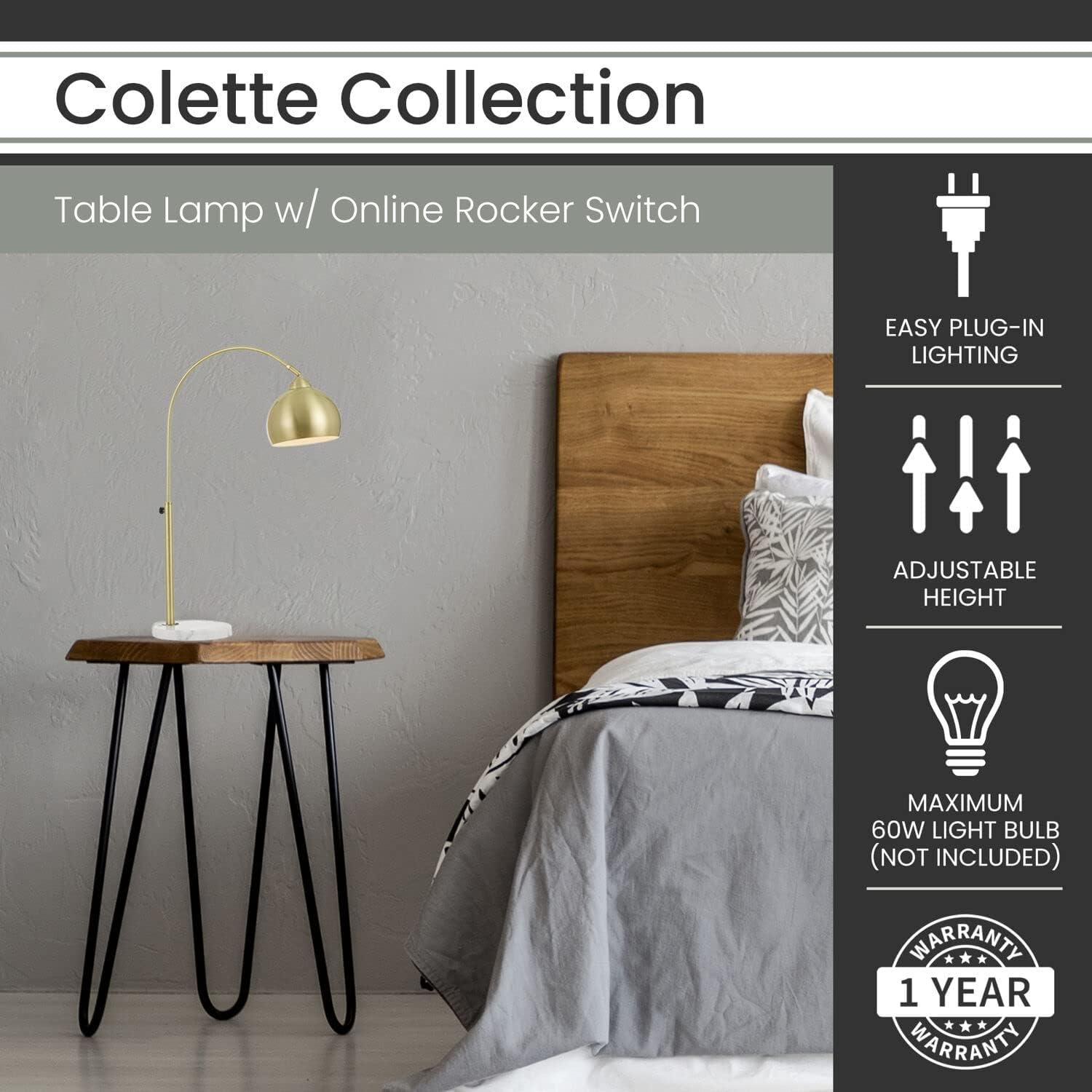 Hanover Adjustable Marble Table Lamp