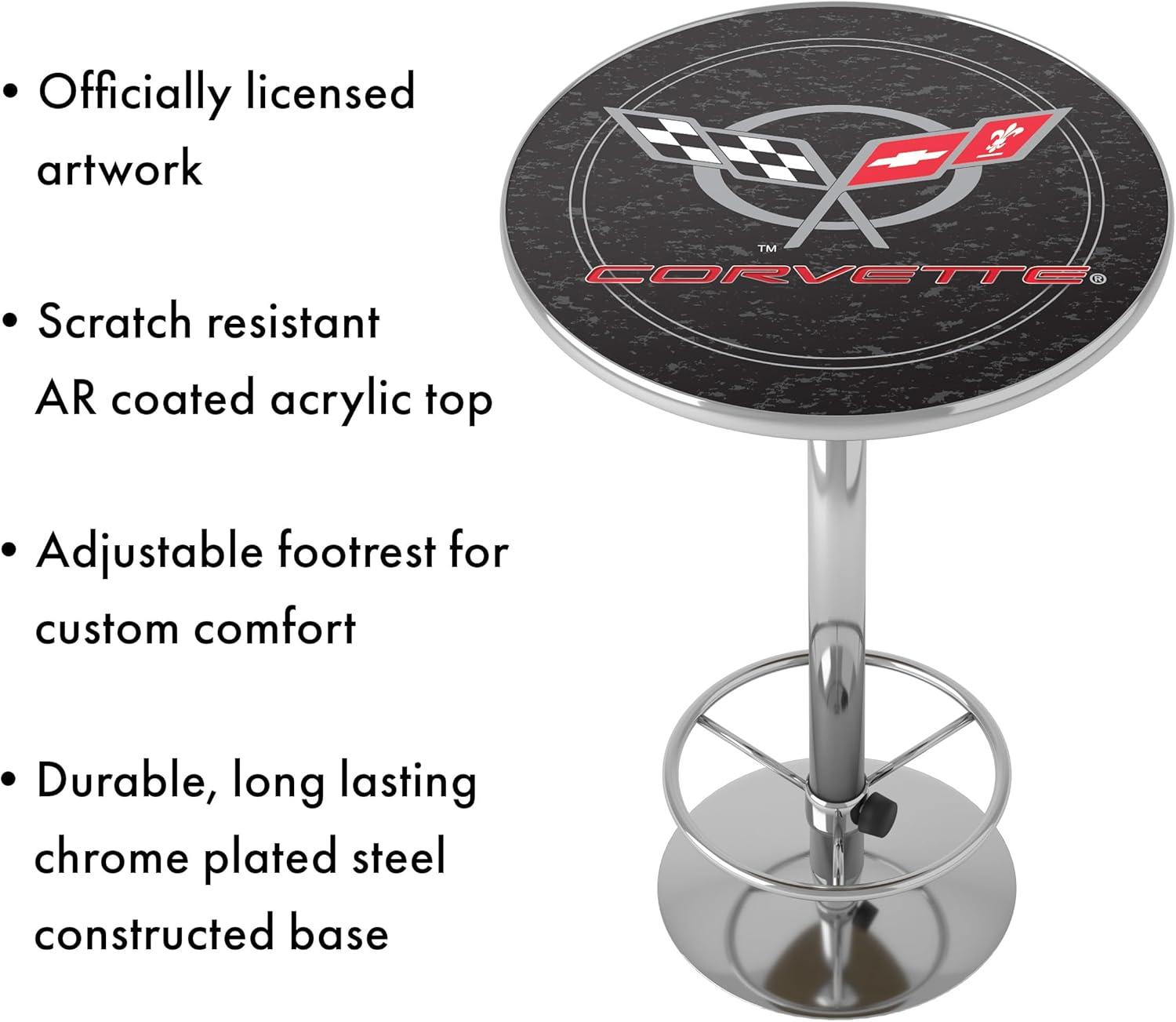Trademark Global Round Metal Base Dining Table