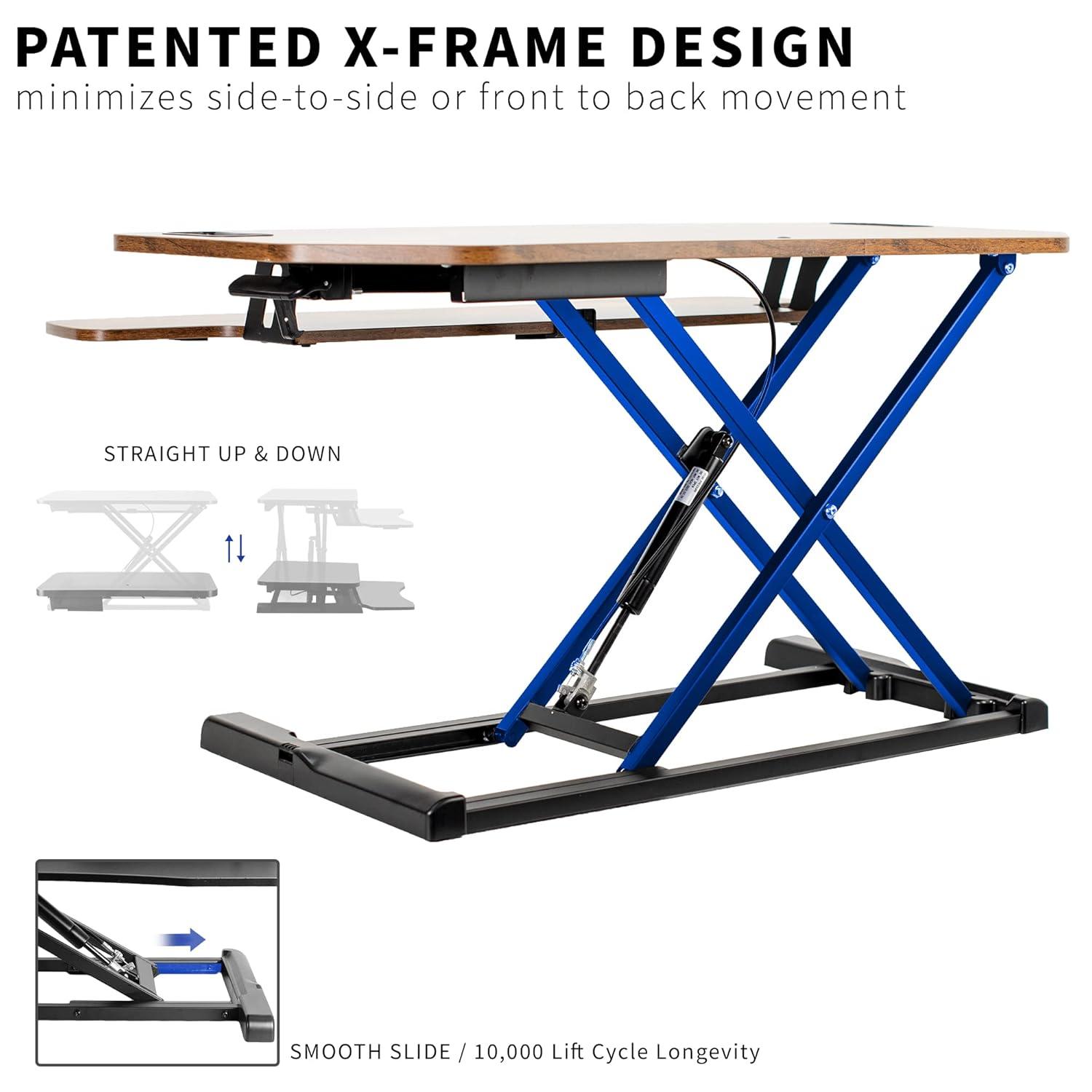 Vivo VIVO Height Adjustable Corner Desktop Monitor Riser 38" (DESK-V000KL series)