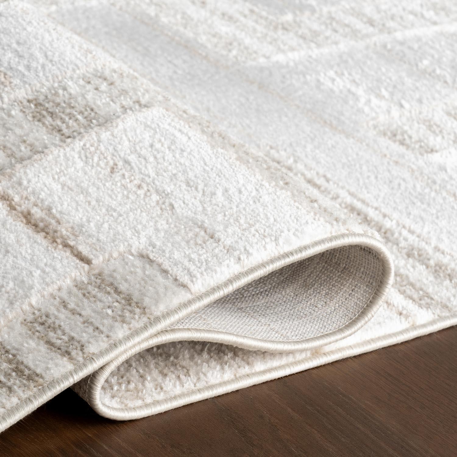 Nuloom Cailin Modern Geometric Machine Washable Indoor Area Rug, 3' x 5', Beige