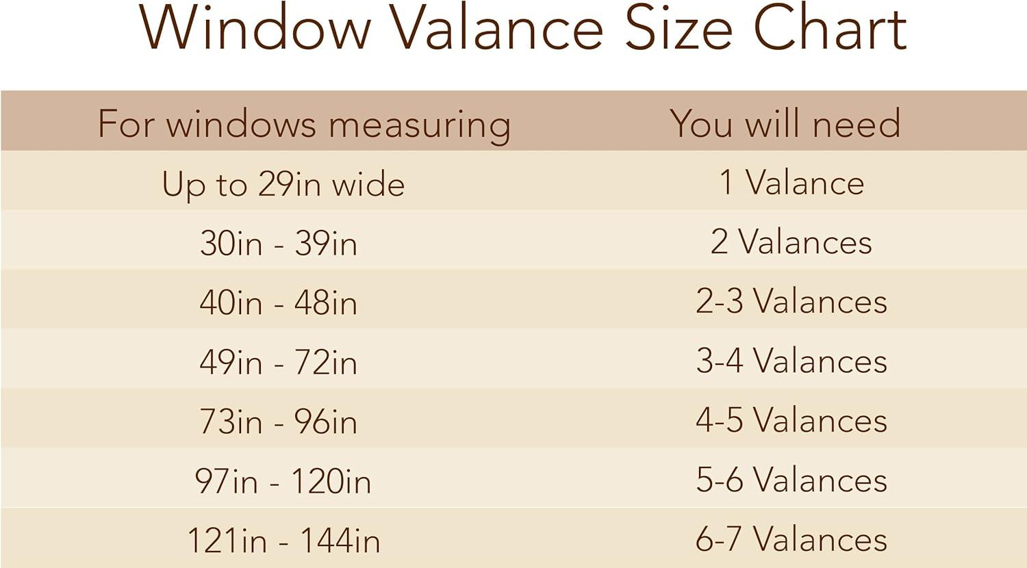 All Seasons Single Waterfall Window Valance - 52" x 36" - Rouge Red - Elrene Home Fashions