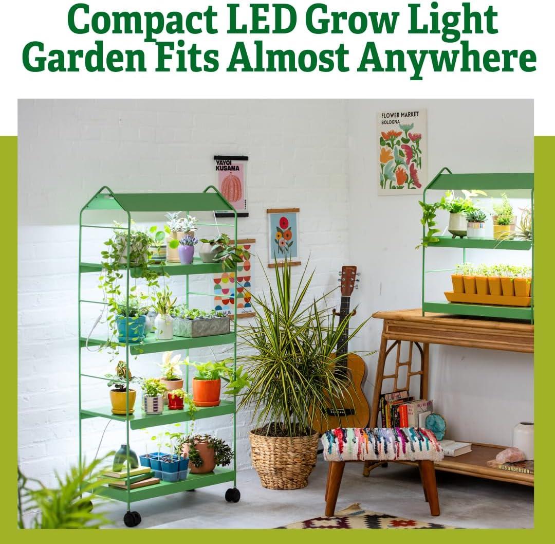 Gardener's Supply Company Agie LED Grow Light Standing Shelf