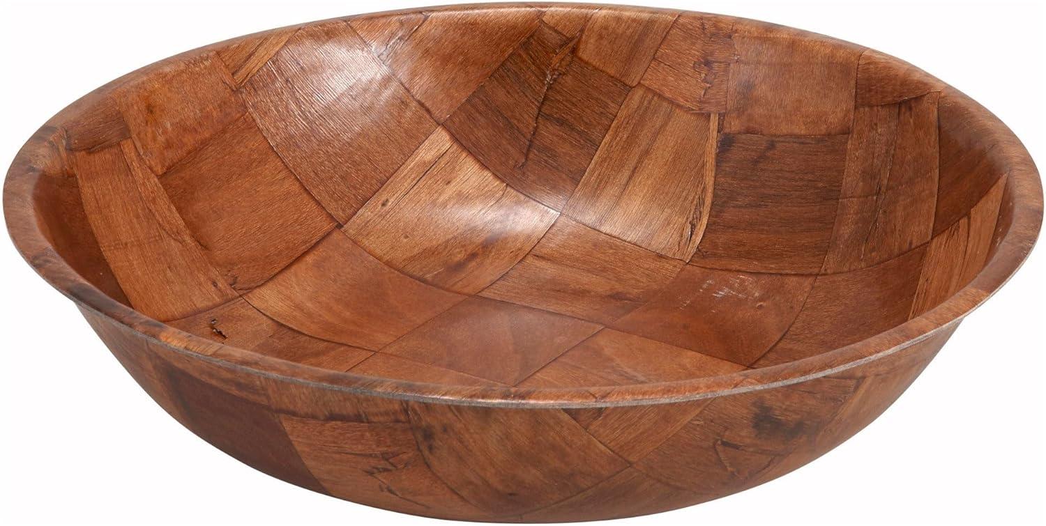 Winco Wooden Woven Salad Bowl - Pack of 1