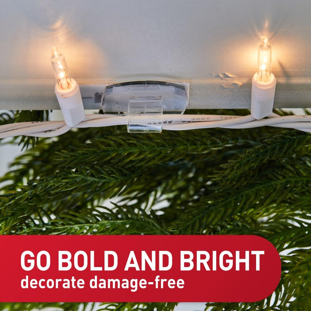 Command Outdoor Light Clips, Clear, 20 Clips, 24 Strips (AW017-20NA) - 1