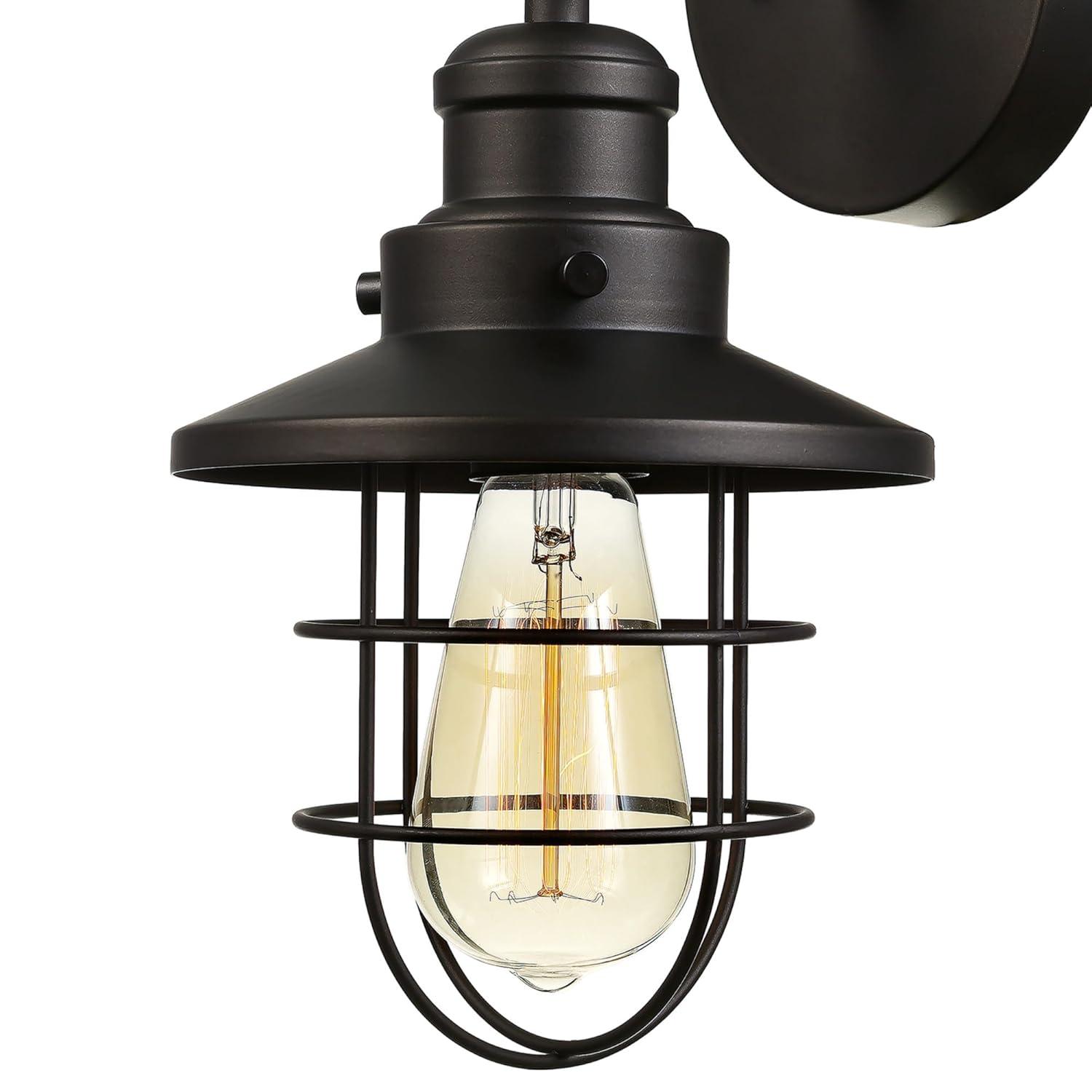 Globe Electric Beaufort 1-Light Dark Bronze Wall Sconce, 59123