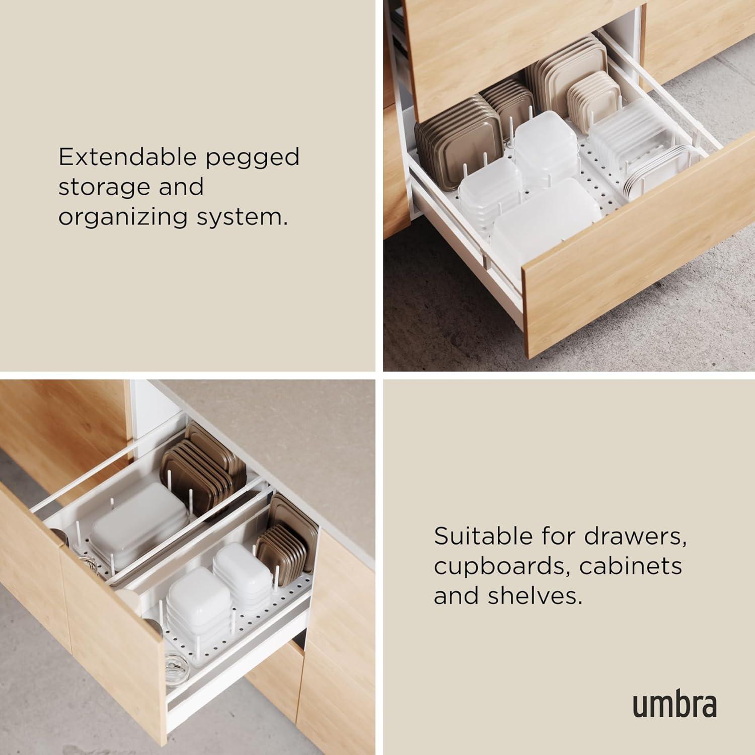 Umbra Peggy White Drawer Organizer