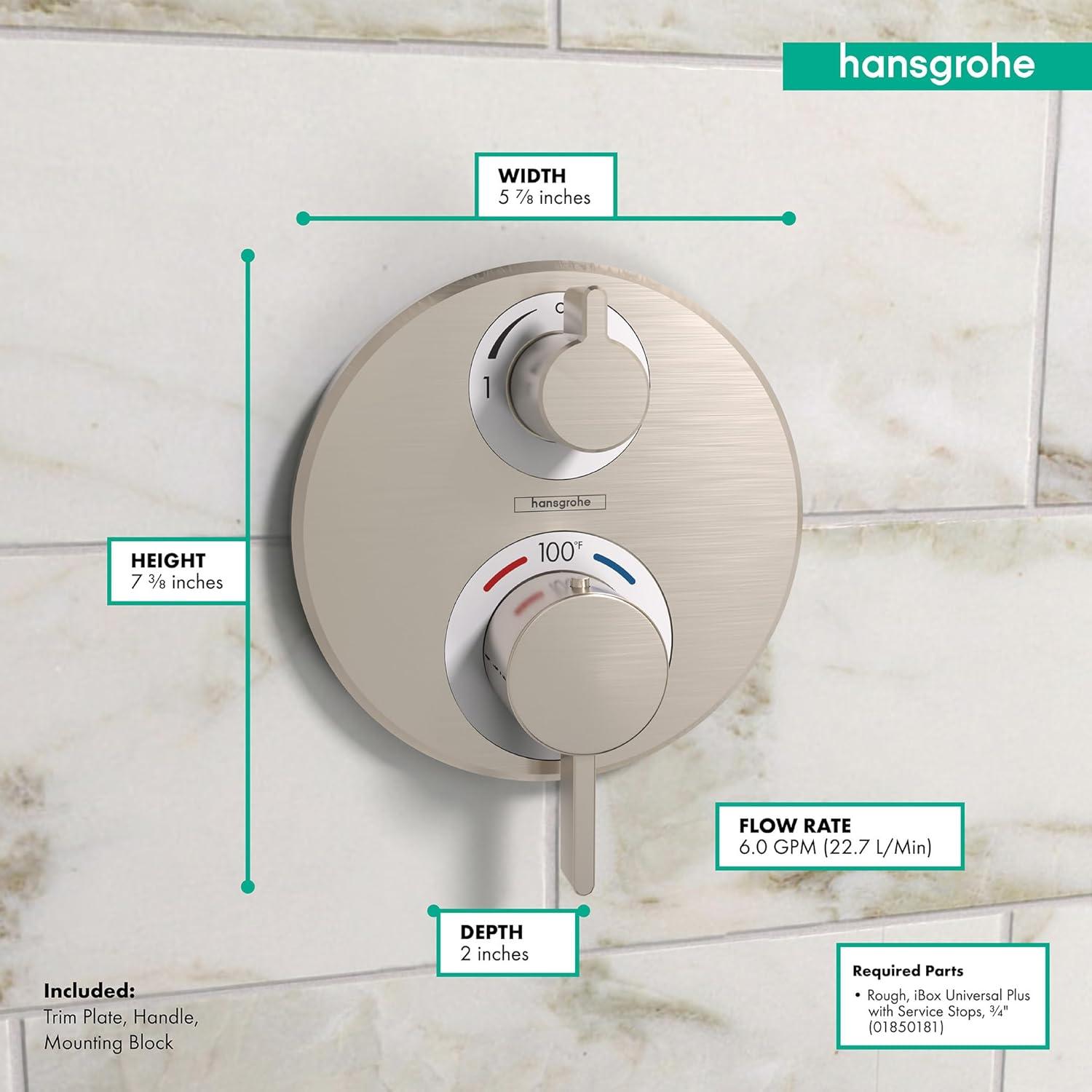 Ecostat S Temperature Memory Thermostatic Valve Trim