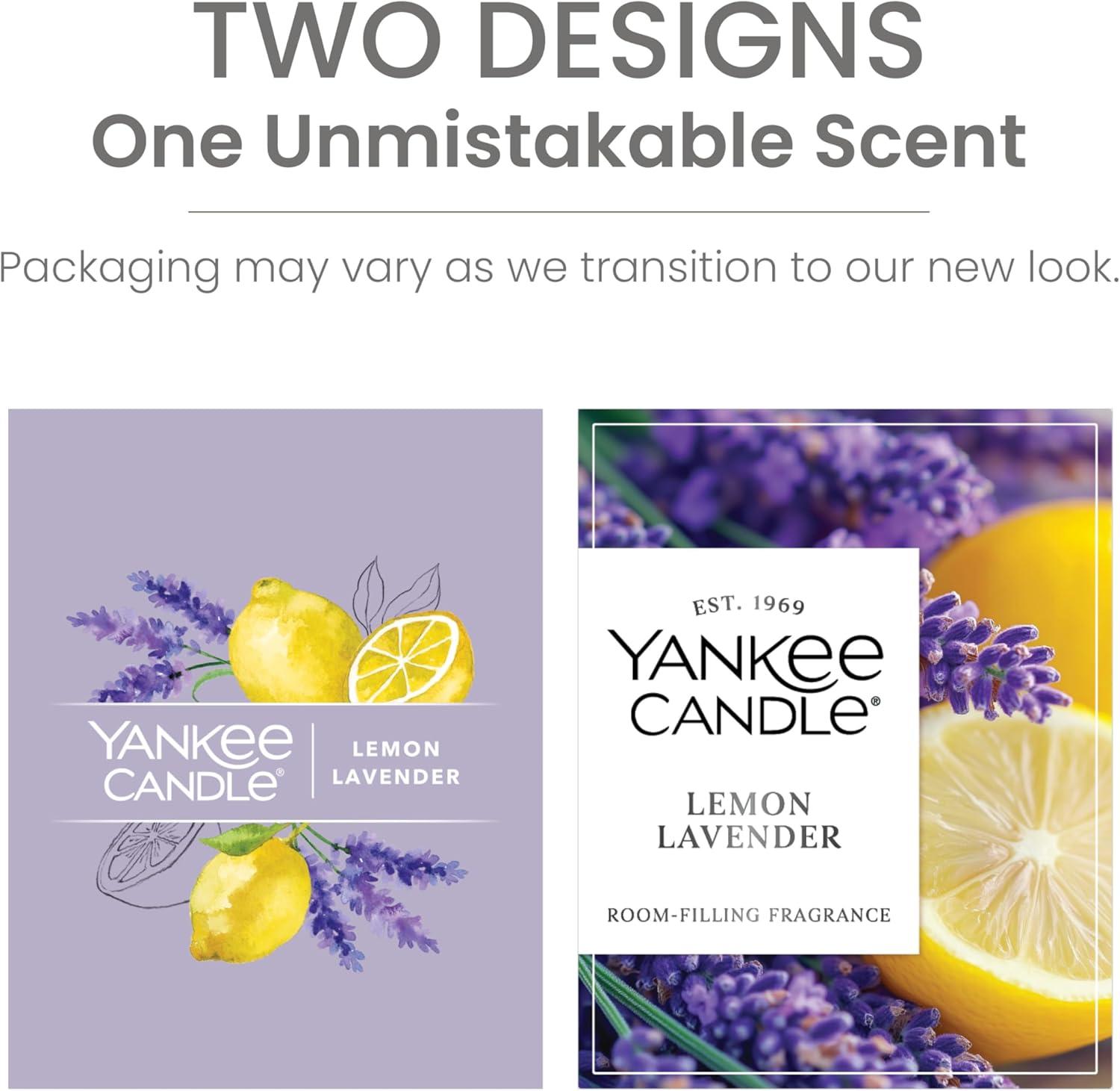 Yankee Candle Lemon Lavender Signature Medium Pillar Candle, 14.25oz