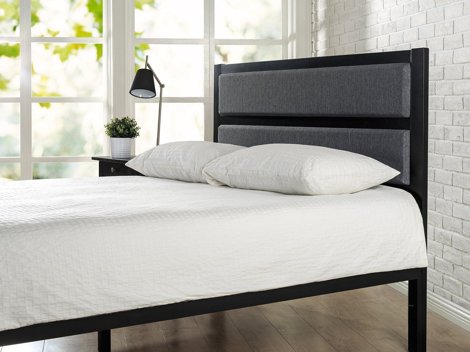 Zinus Jessica Upholstered Metal Headboard, Twin