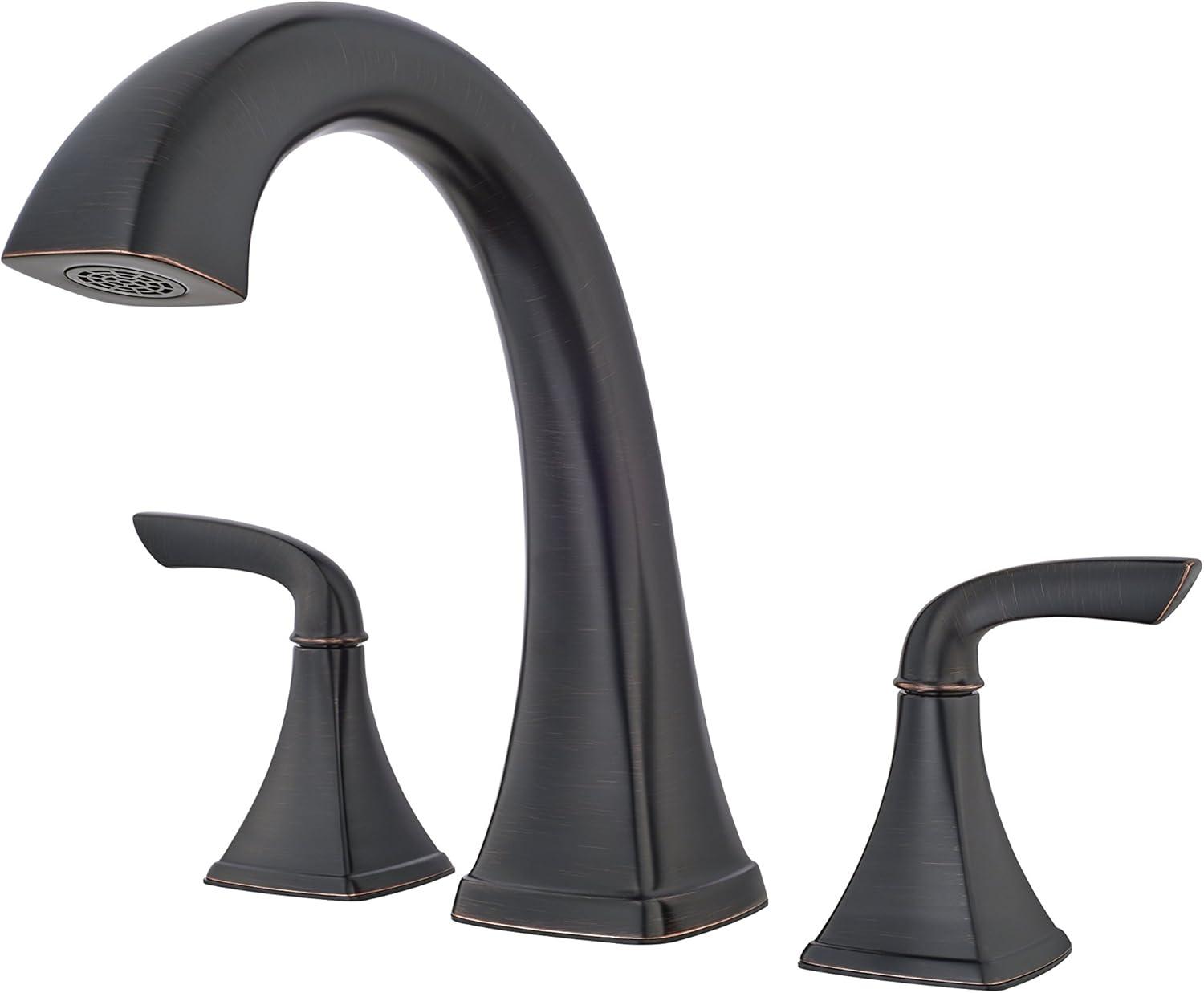 Bronson Double Handle Deck Mounted Roman Tub Faucet Trim