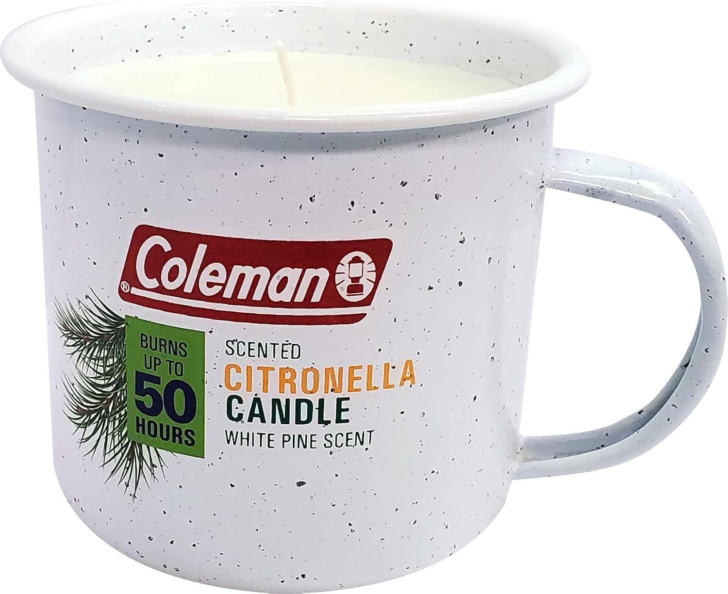 White Pine Scented Citronella Candle in Retro Mug