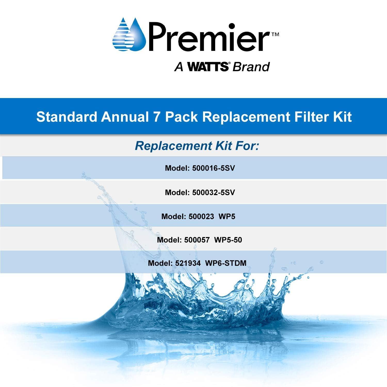 watts premier wp500024, 7 annual pack replacement filter kit