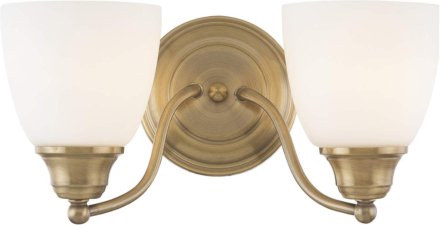 Livex Lighting Somerville 2 - Light Vanity in  Antique Brass