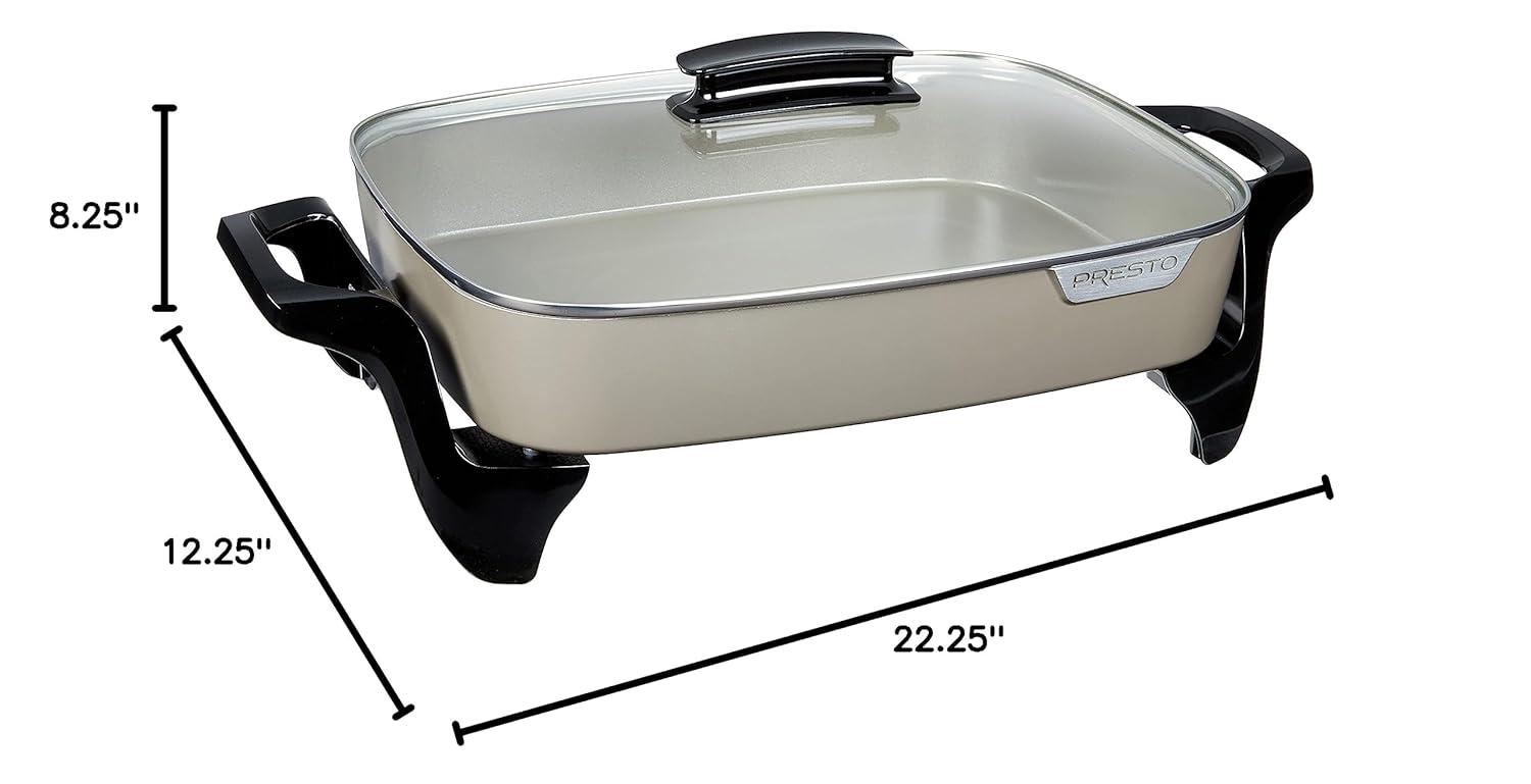 Presto Presto 16" Electric Ceramic Skillet with Glass Cover - 06856