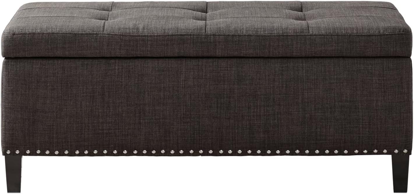 Tufted-Top Storage Ottoman