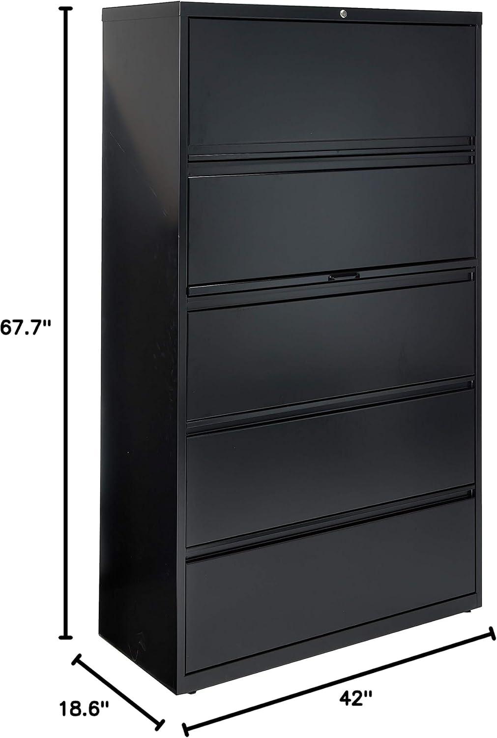 Fortress 42'' Wide 5 -Drawer Steel File Cabinet