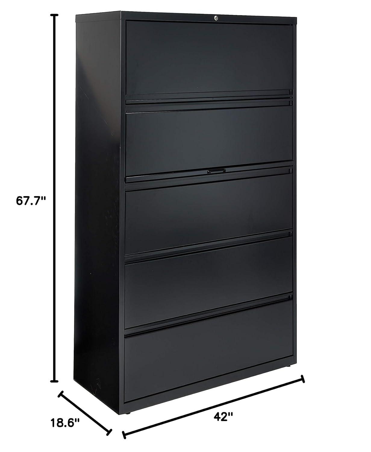 Inbox Zero Pabel 36'' Wide 5 -Drawer Steel File Cabinet