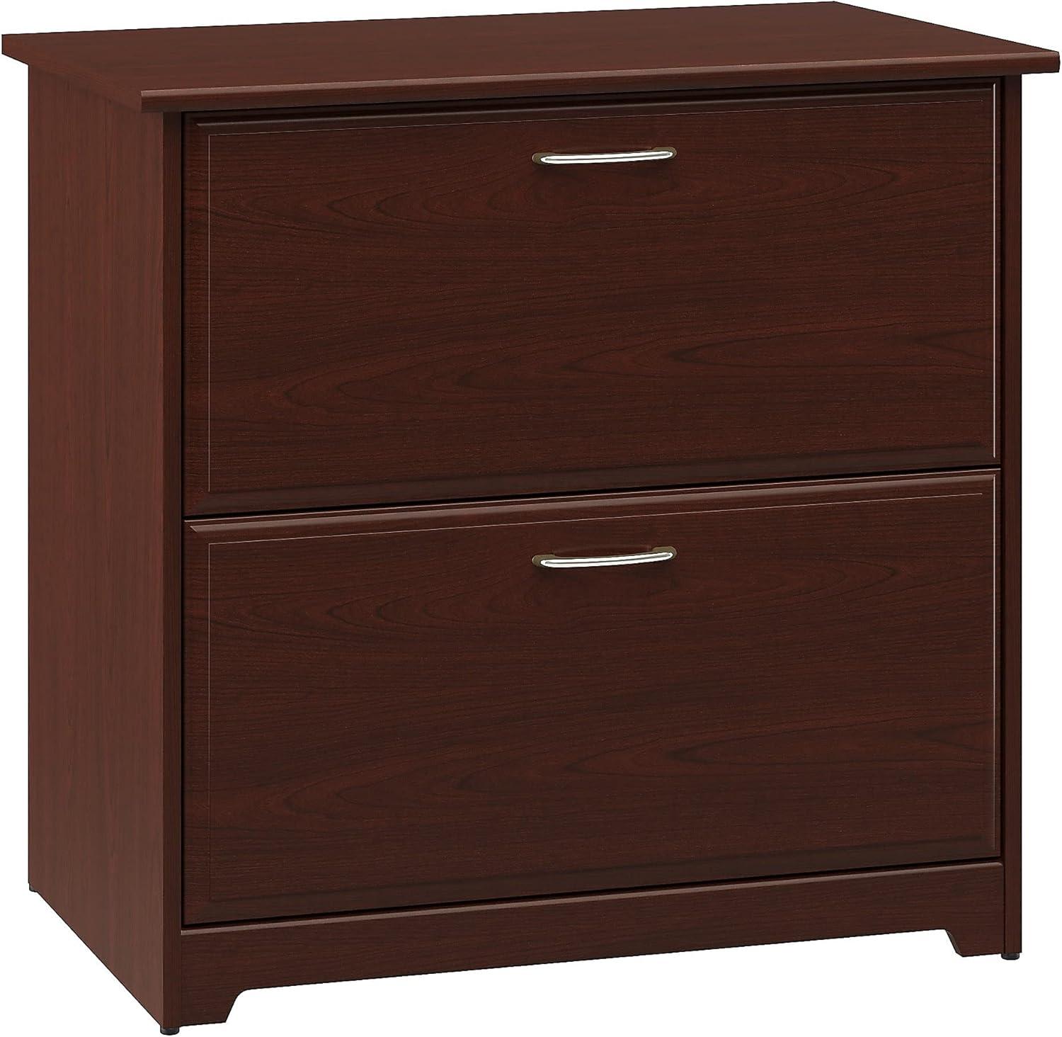 Bush Furniture Cabot Lateral File Cabinet, 2 Drawer, Harvest Cherry