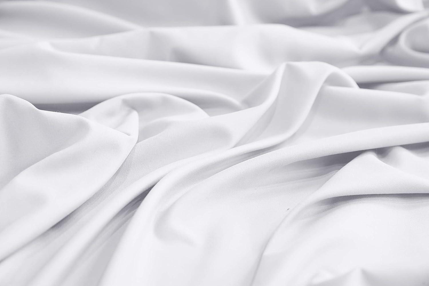 Mezzati Luxury 1800 Prestige Soft and Comfortable Collection Bed Sheets Set Twin Striped Gray
