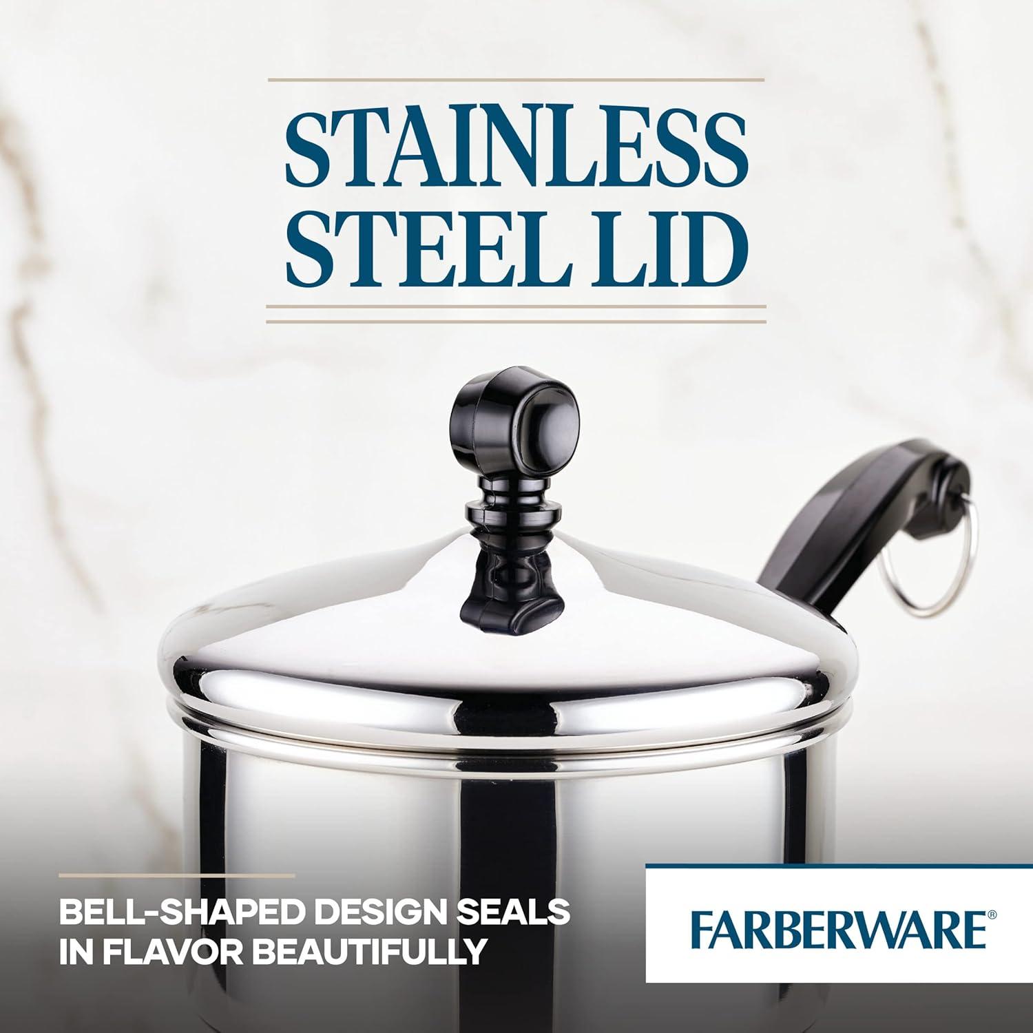 Farberware Farberware Classic Series Stainless Steel Saucepan with Lid