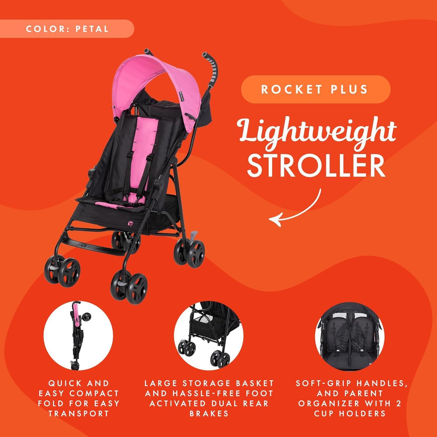 Baby Trend Rocket Plus Stroller - Petal