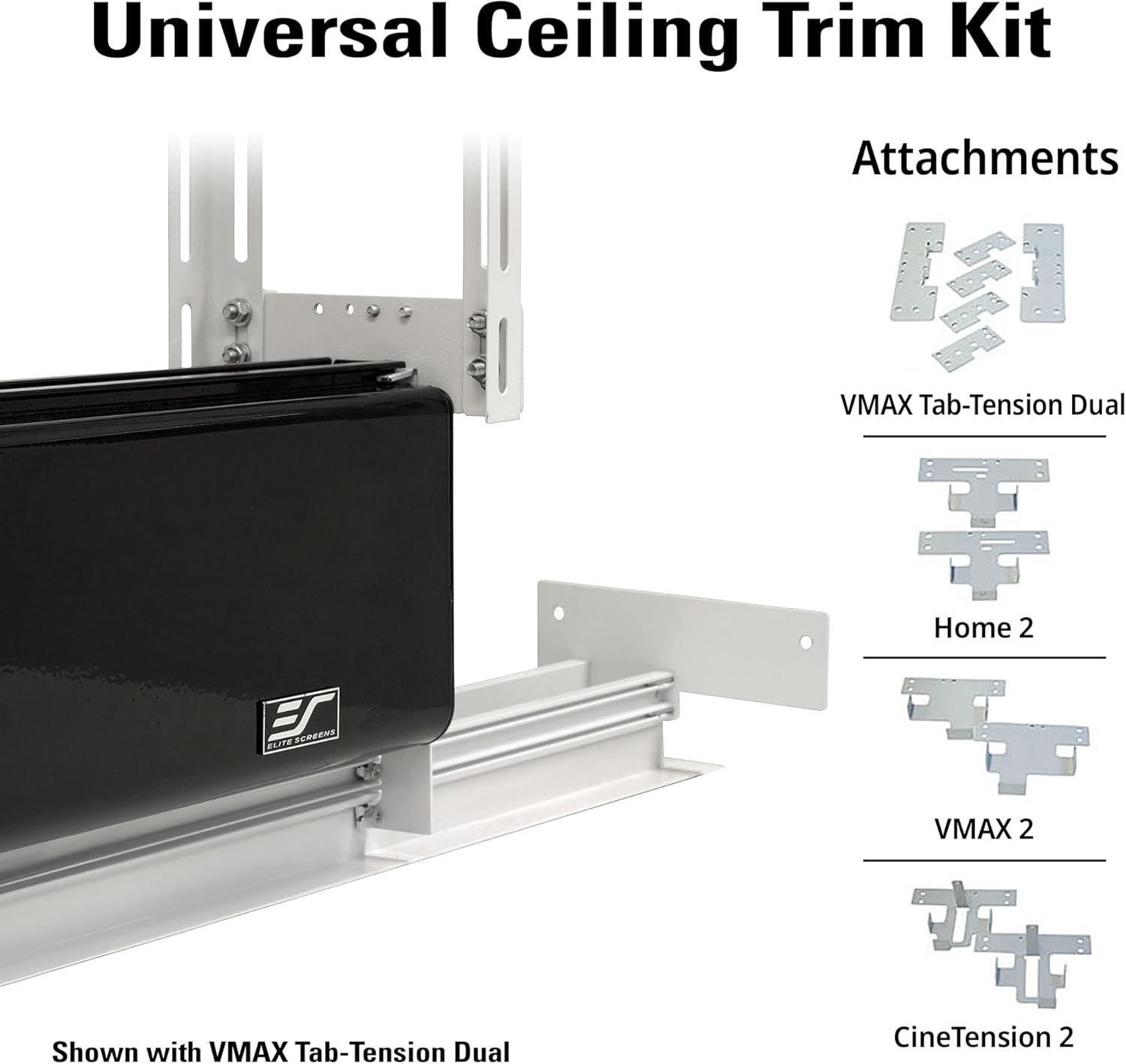 Elite Universal Black and White Ceiling Projector Mount Kit