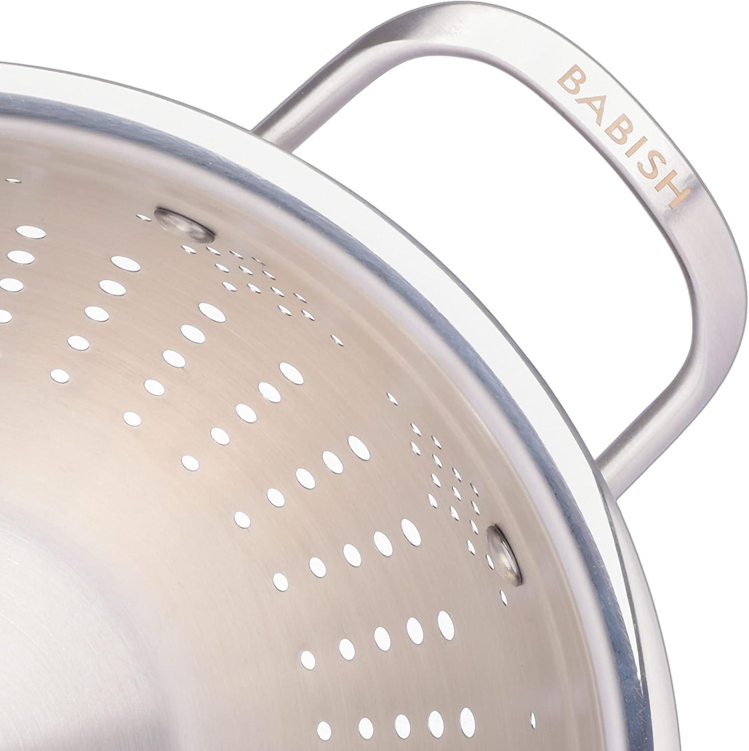 Babish 5-Quart Stainless Steel Colander