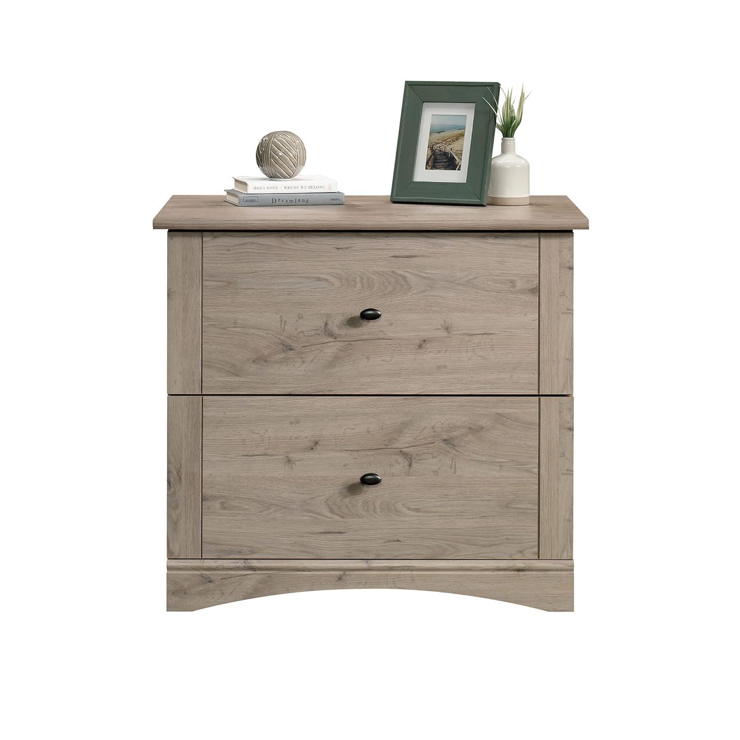 2 Drawer Lateral File Cabinet Laurel Oak - Sauder: Full Extension, Legal/Letter Size, Interlocking