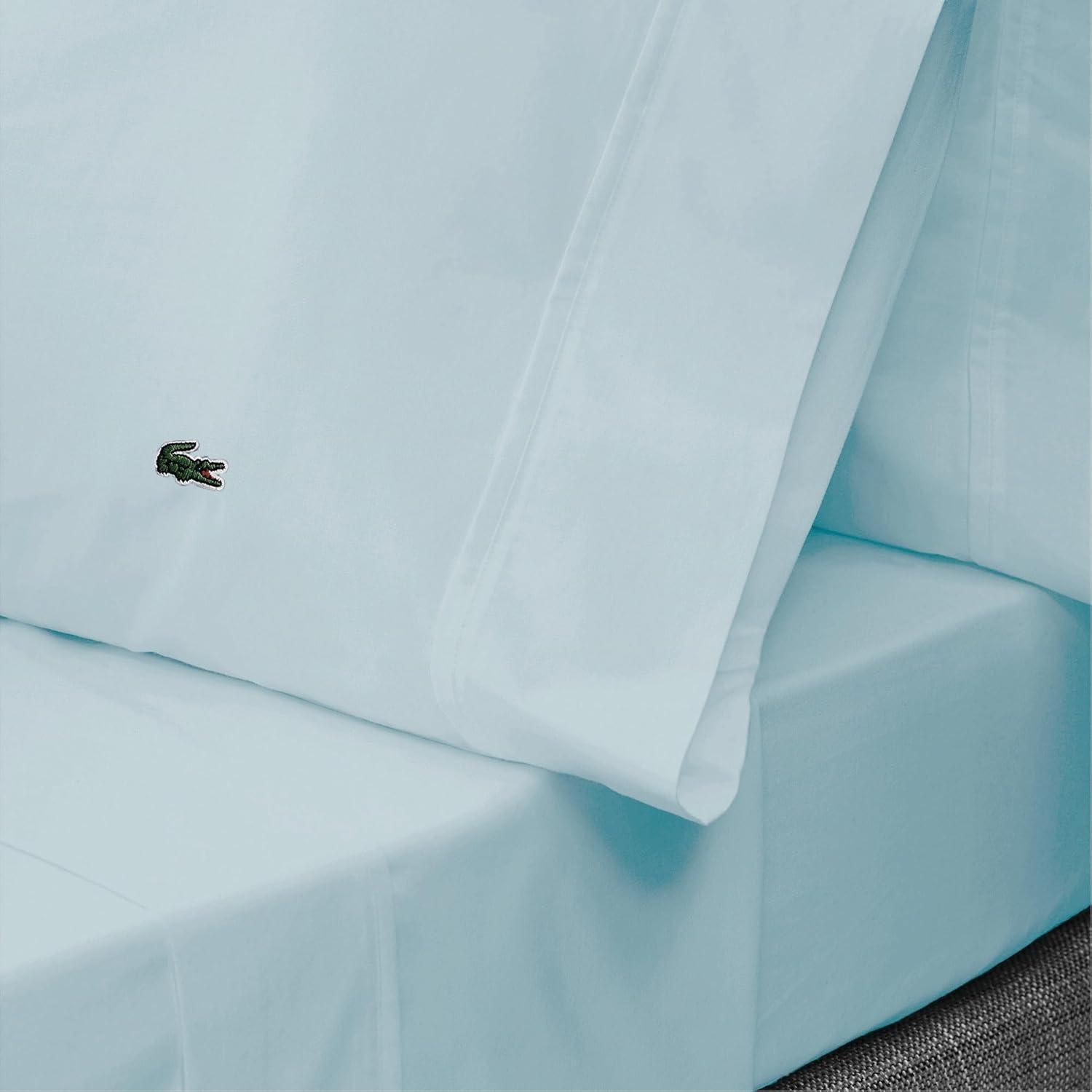 Lacoste Cotton Percale 200 Thread Count 100% Cotton Sheet Set