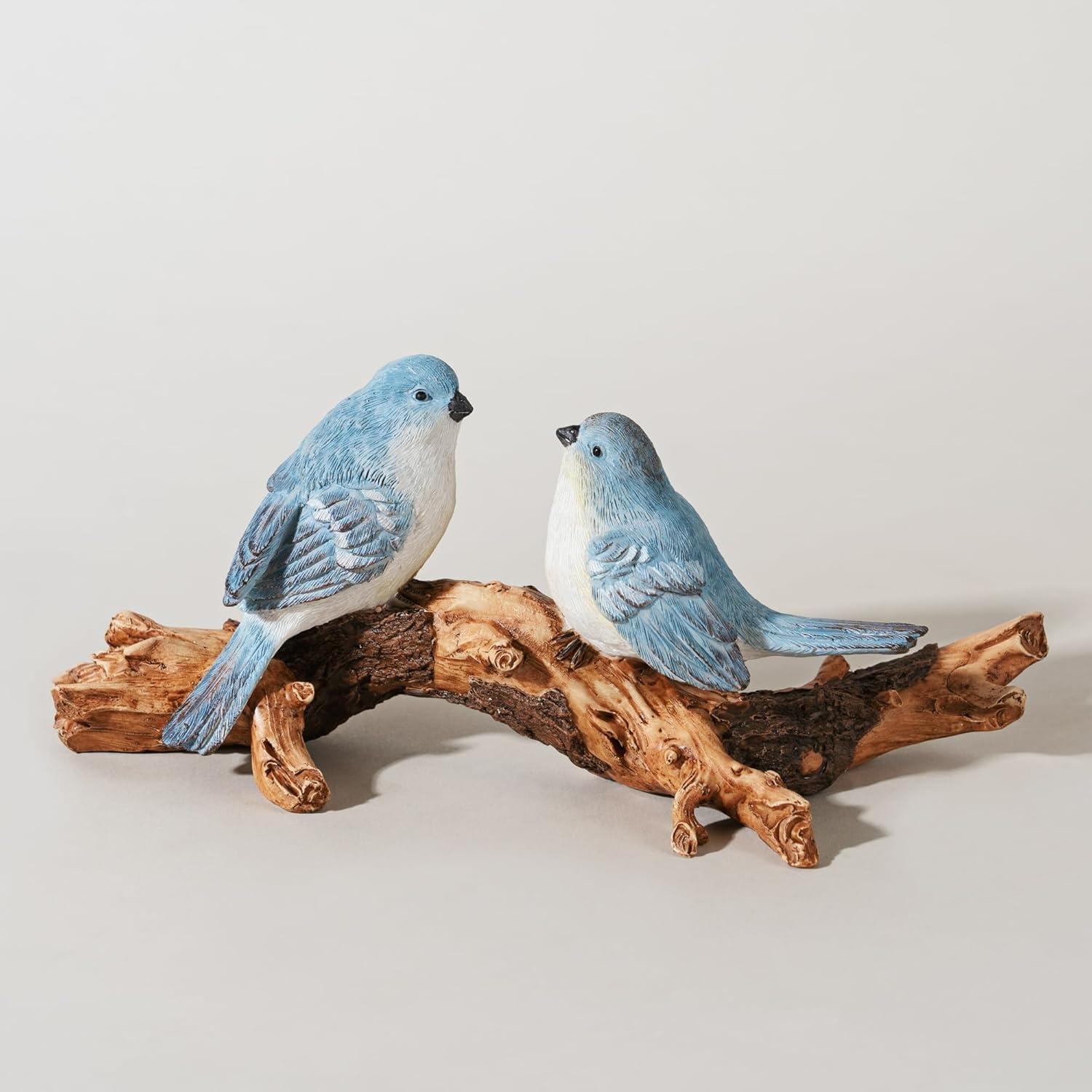 Melrose Birds on Branch 9.5"L x 4"H Resin