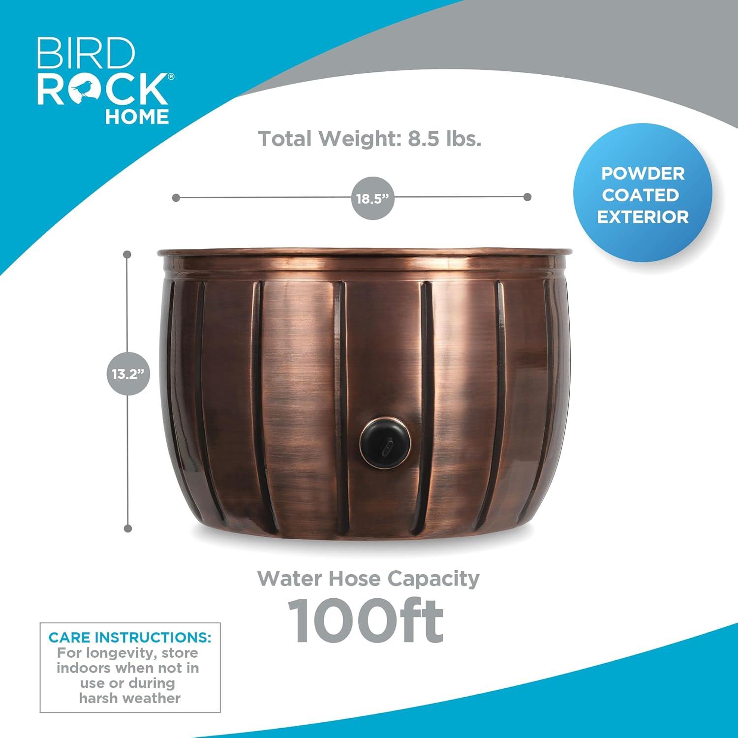 BirdRock Home Metal Container Hose Pot
