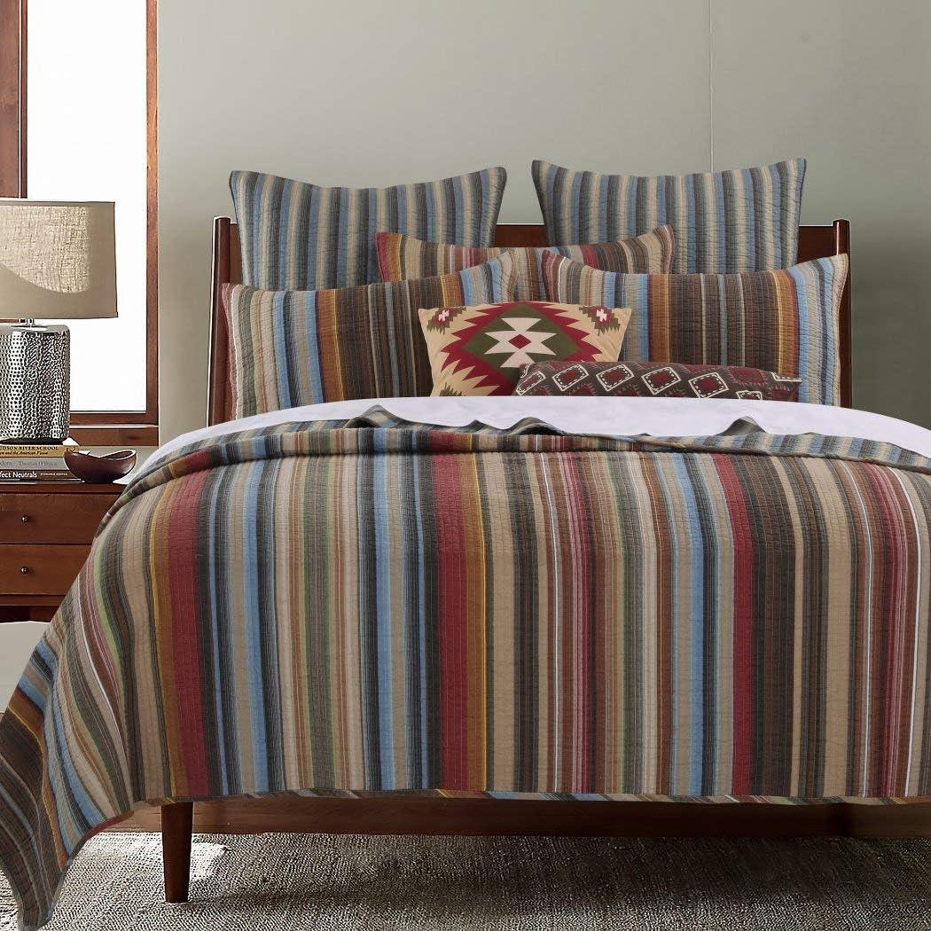 Durango Earth Standard Cotton Reversible Modern & Contemporary Quilt Set